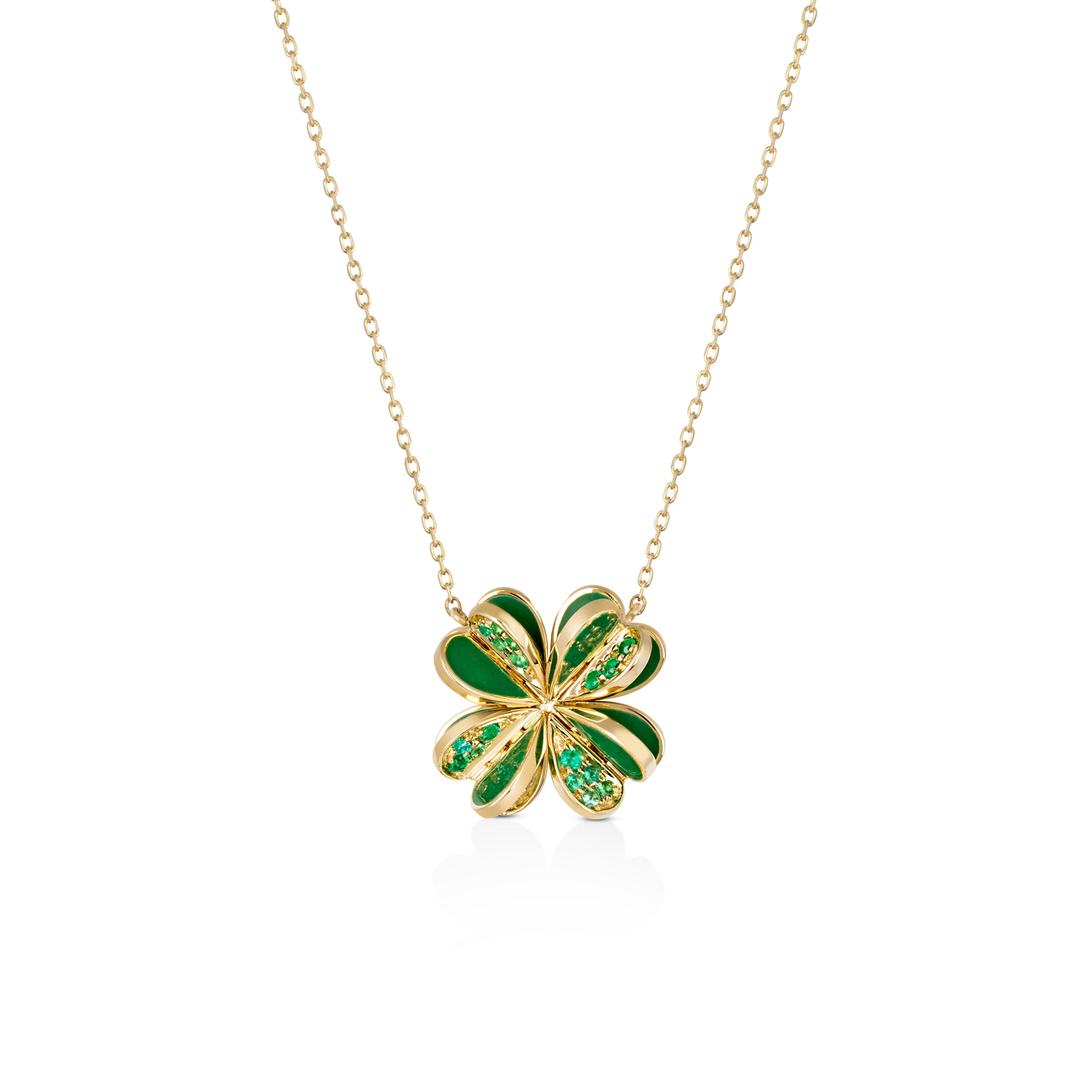 Lucky You Emerald Petite Necklace — фото 2