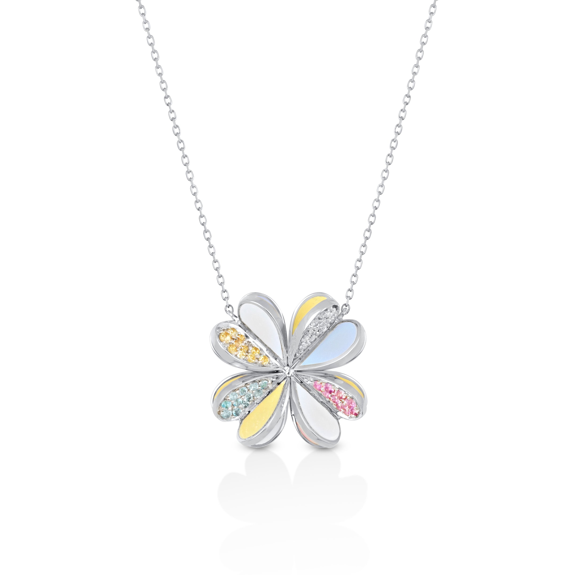 Lucky You Necklace White Gold — фото 1