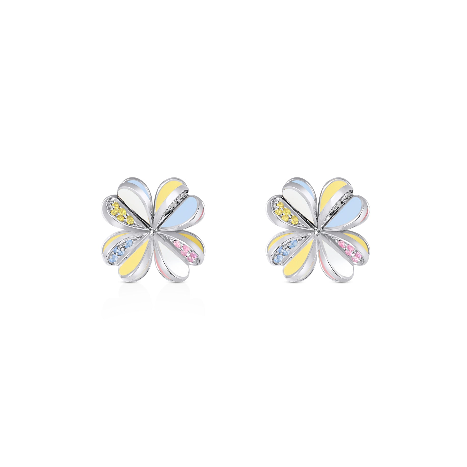 Lucky You Earrings White Gold
