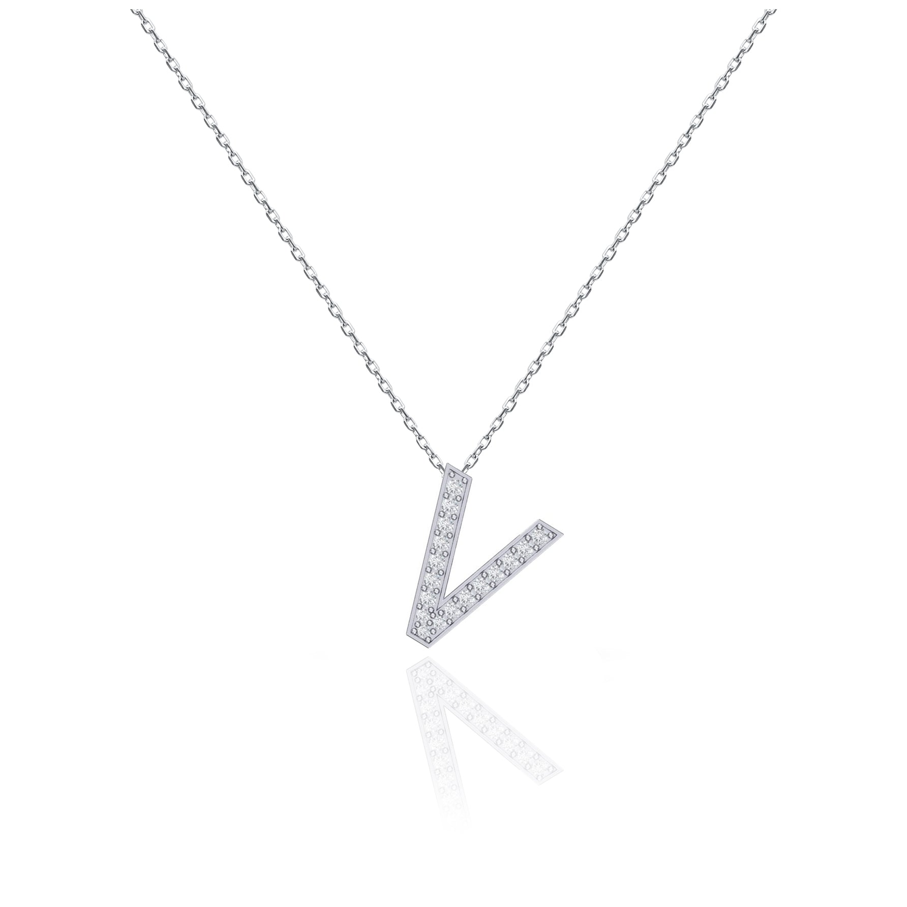Initials Necklace - V