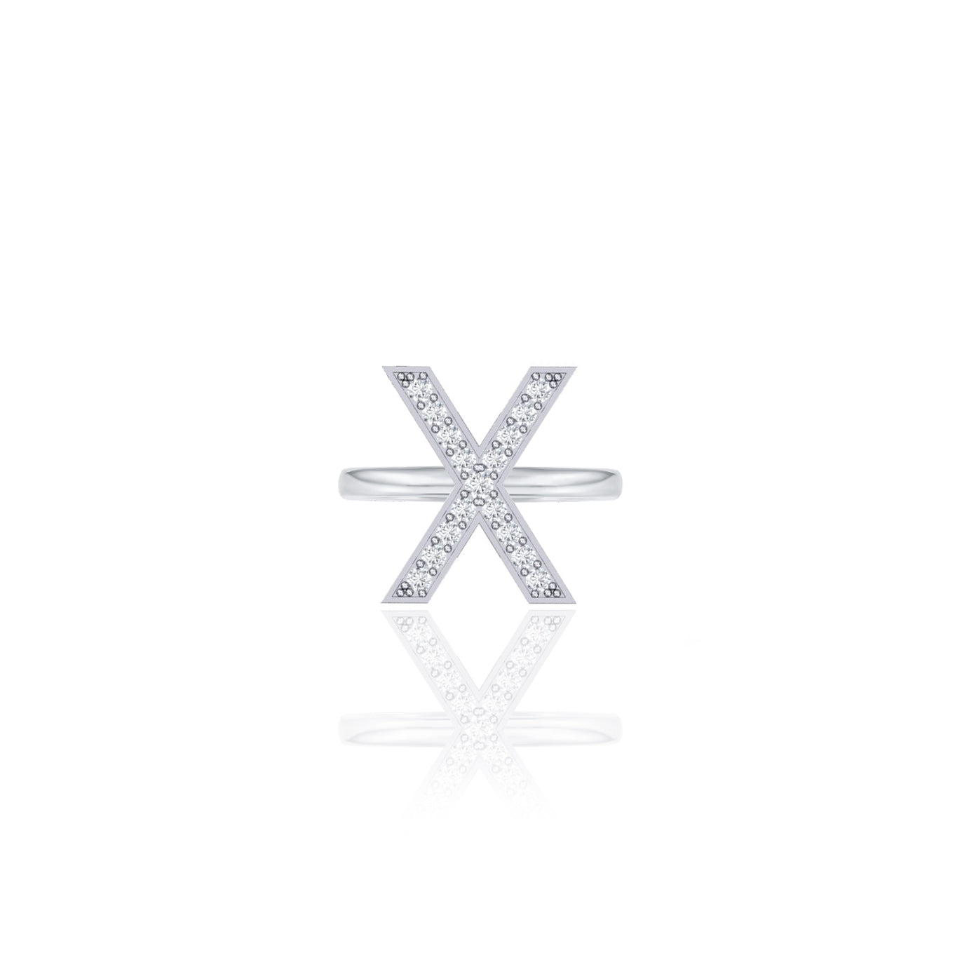 Initials Ring - X