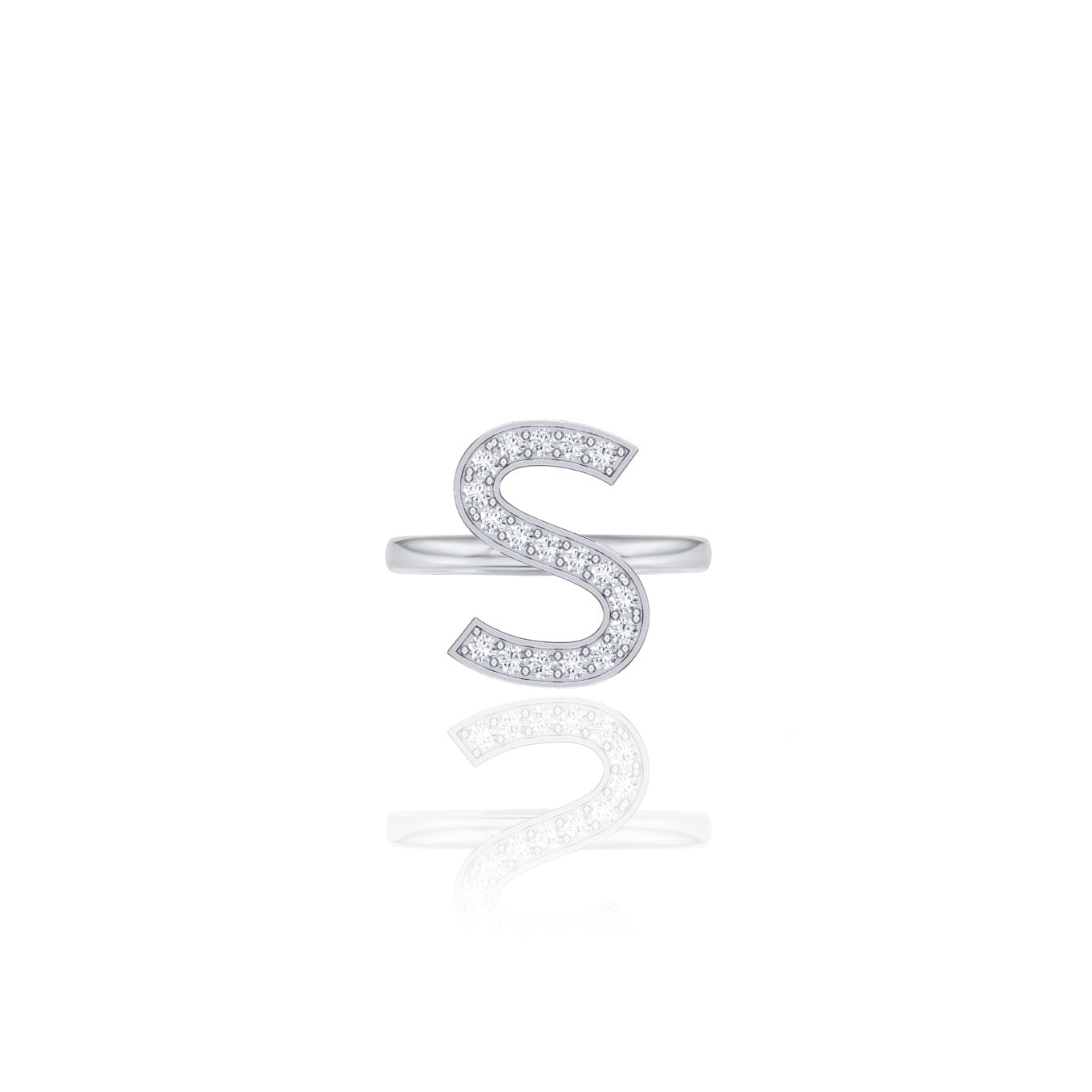 Initials Ring - S — фото 1