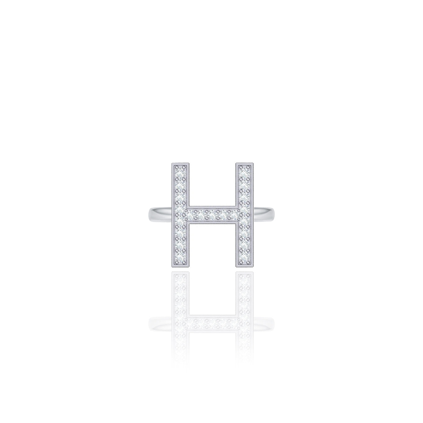 Initials Ring - H
