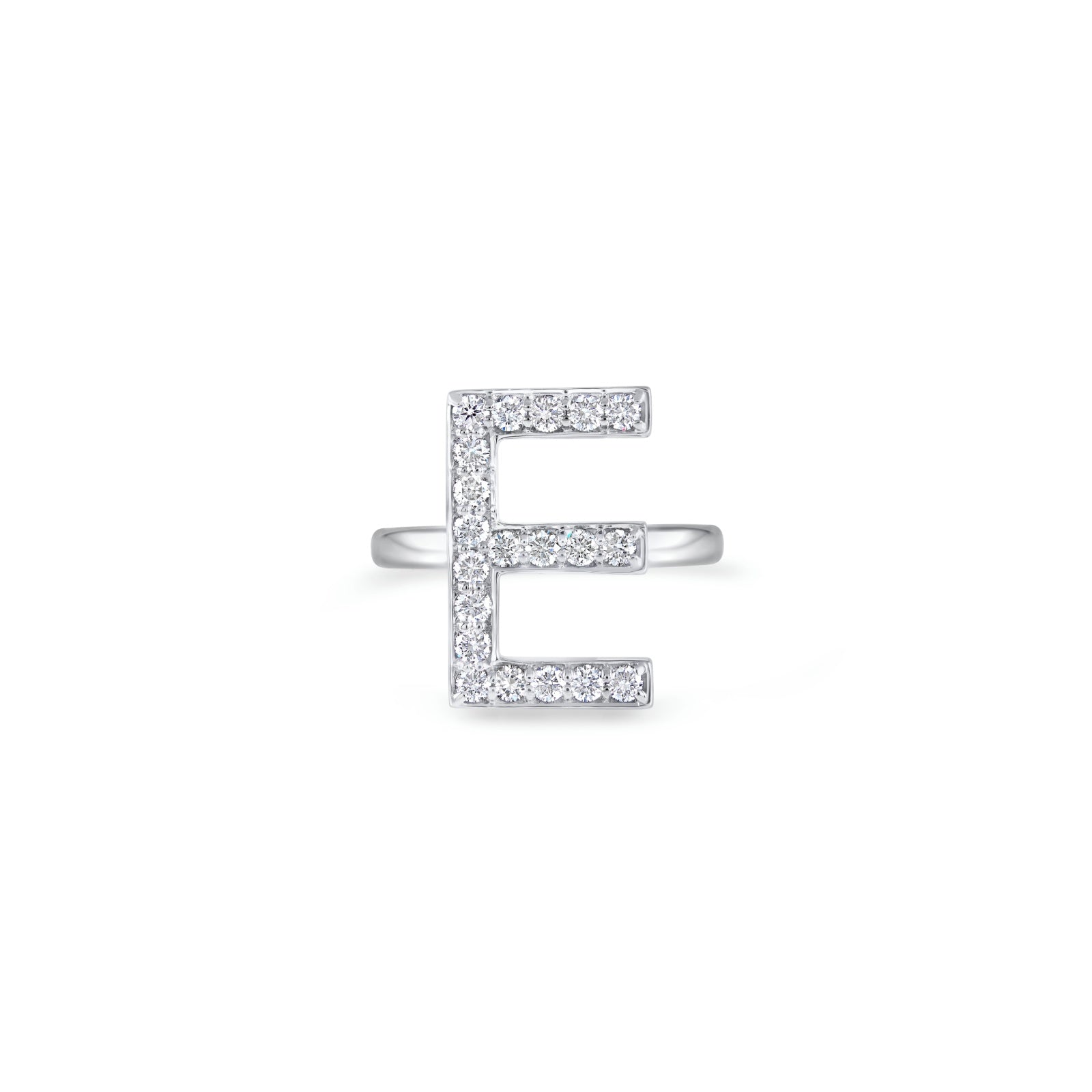 Initials Ring - E