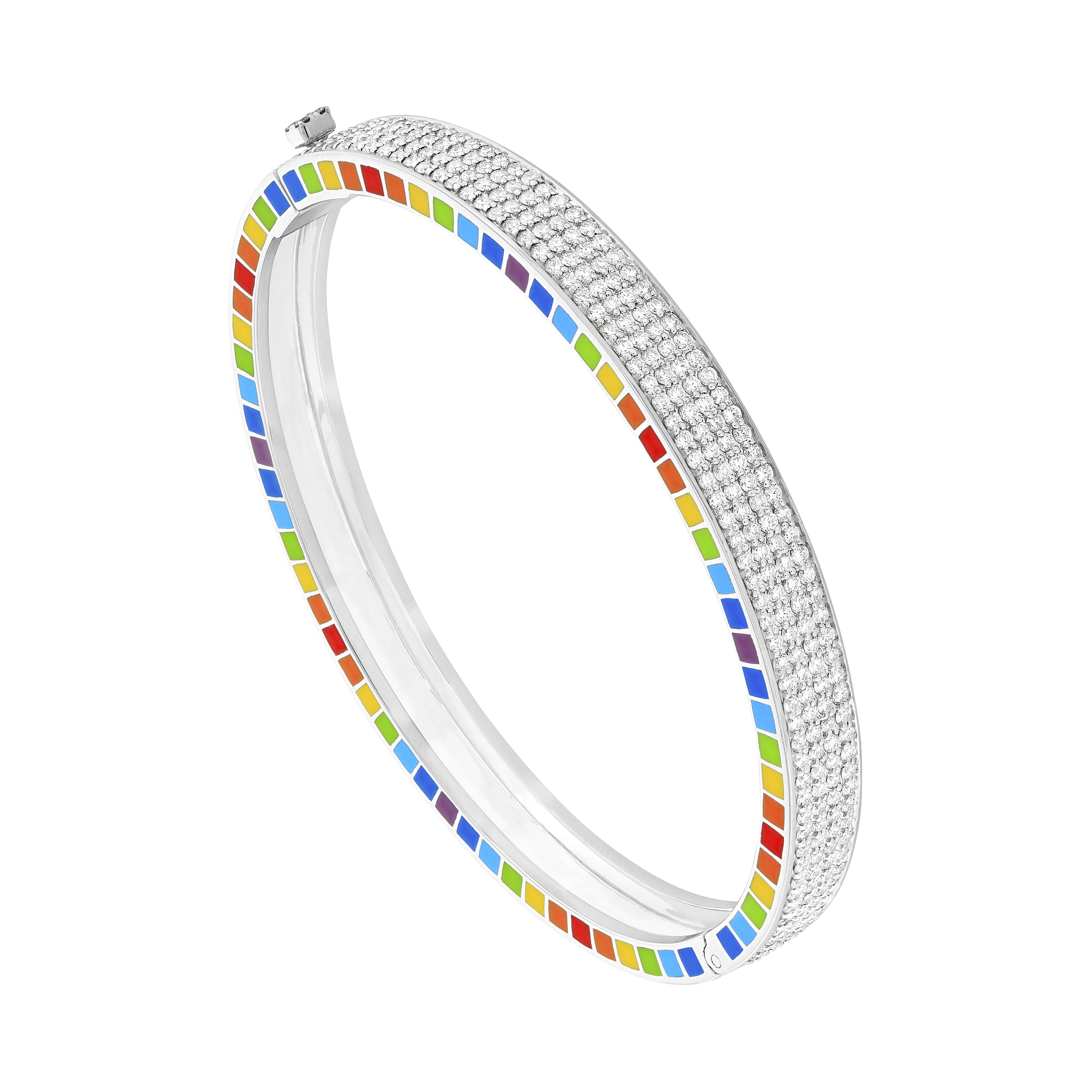 Me White Gold Full Diamond Bracelet — фото 2