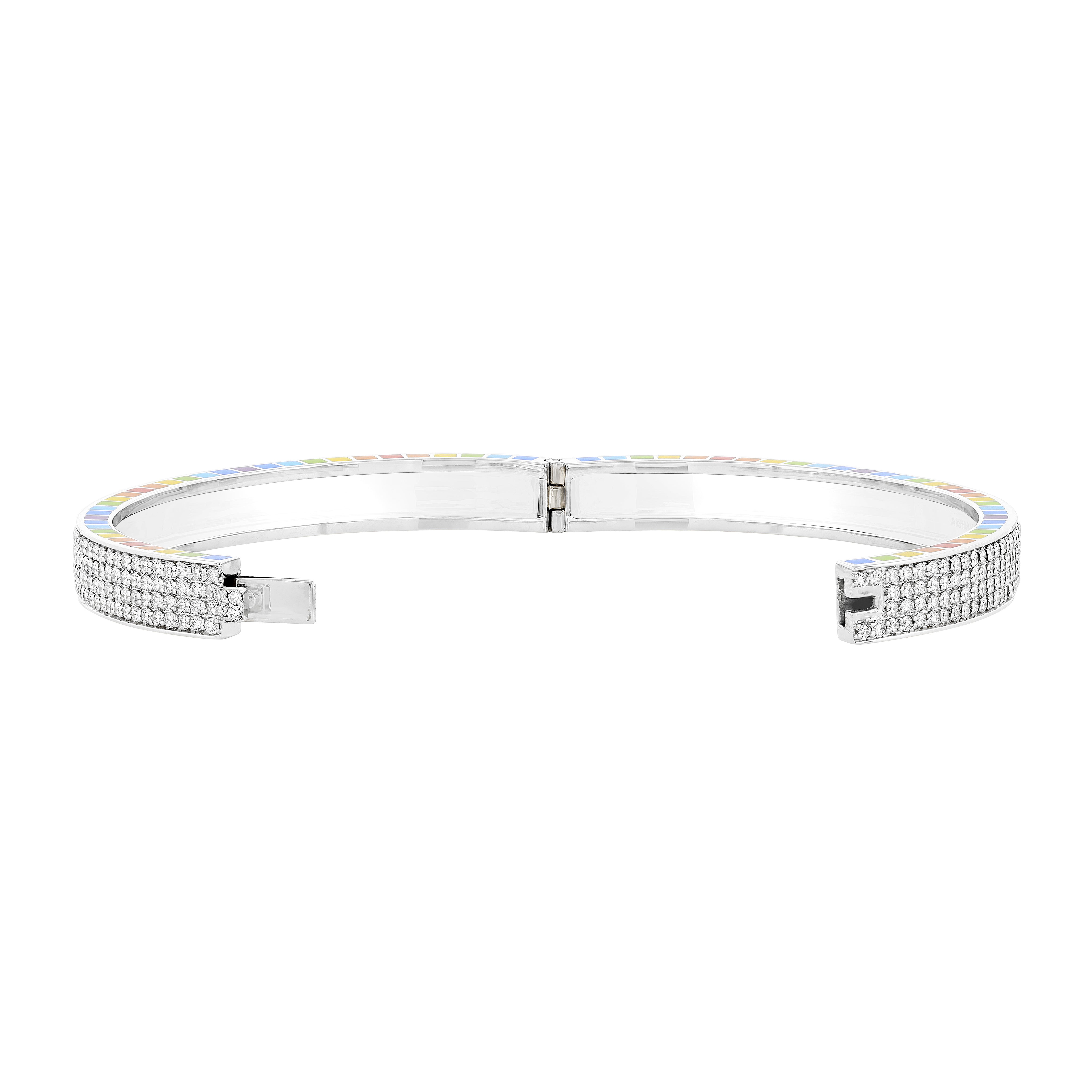 Me White Gold Full Diamond Bracelet — фото 4