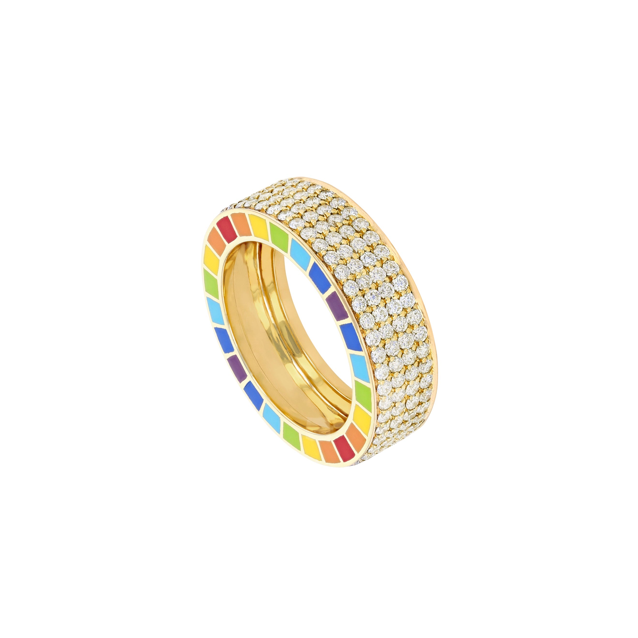 Me Yellow Gold Full Diamond Ring — фото 3