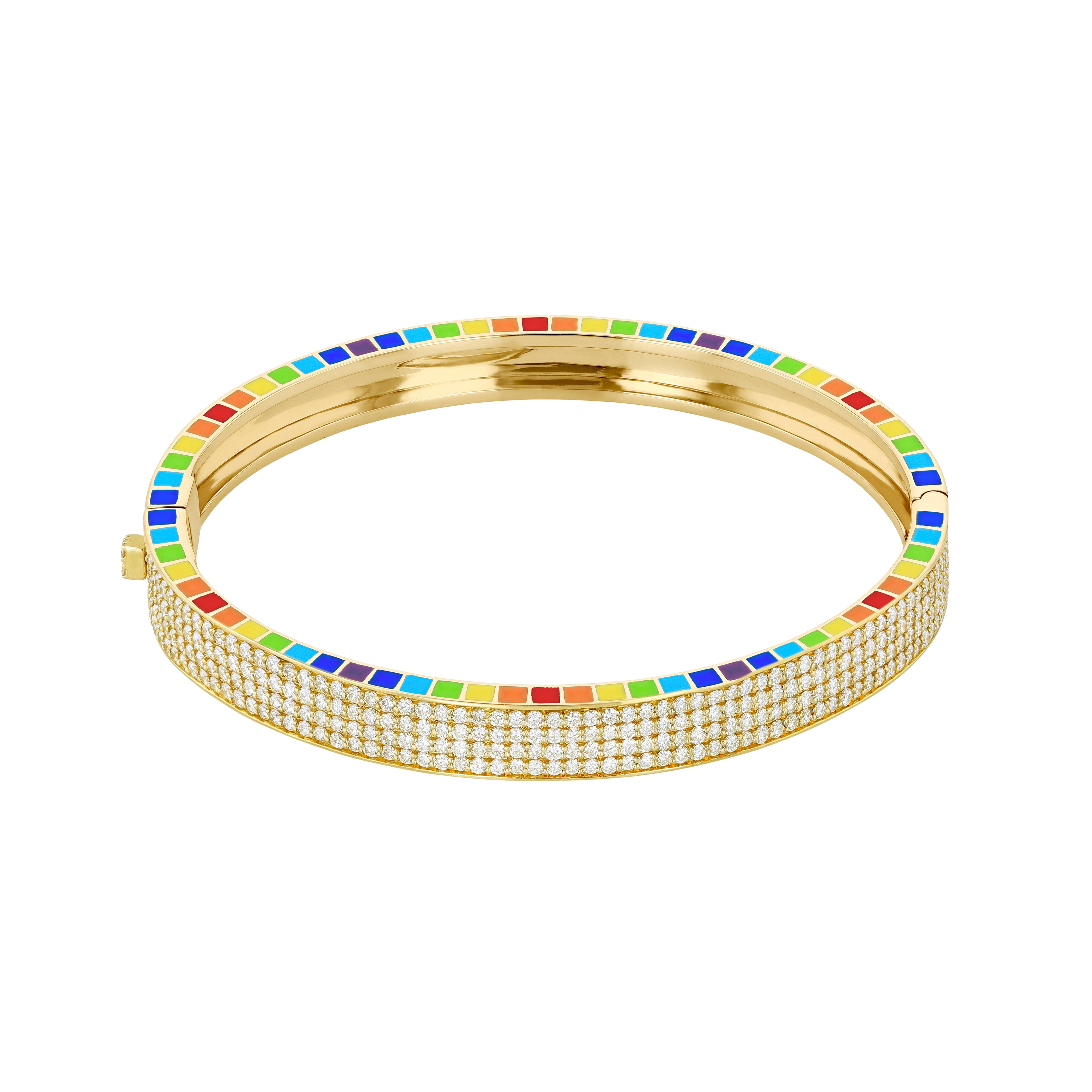 Me Yellow Gold Full Diamond Bracelet