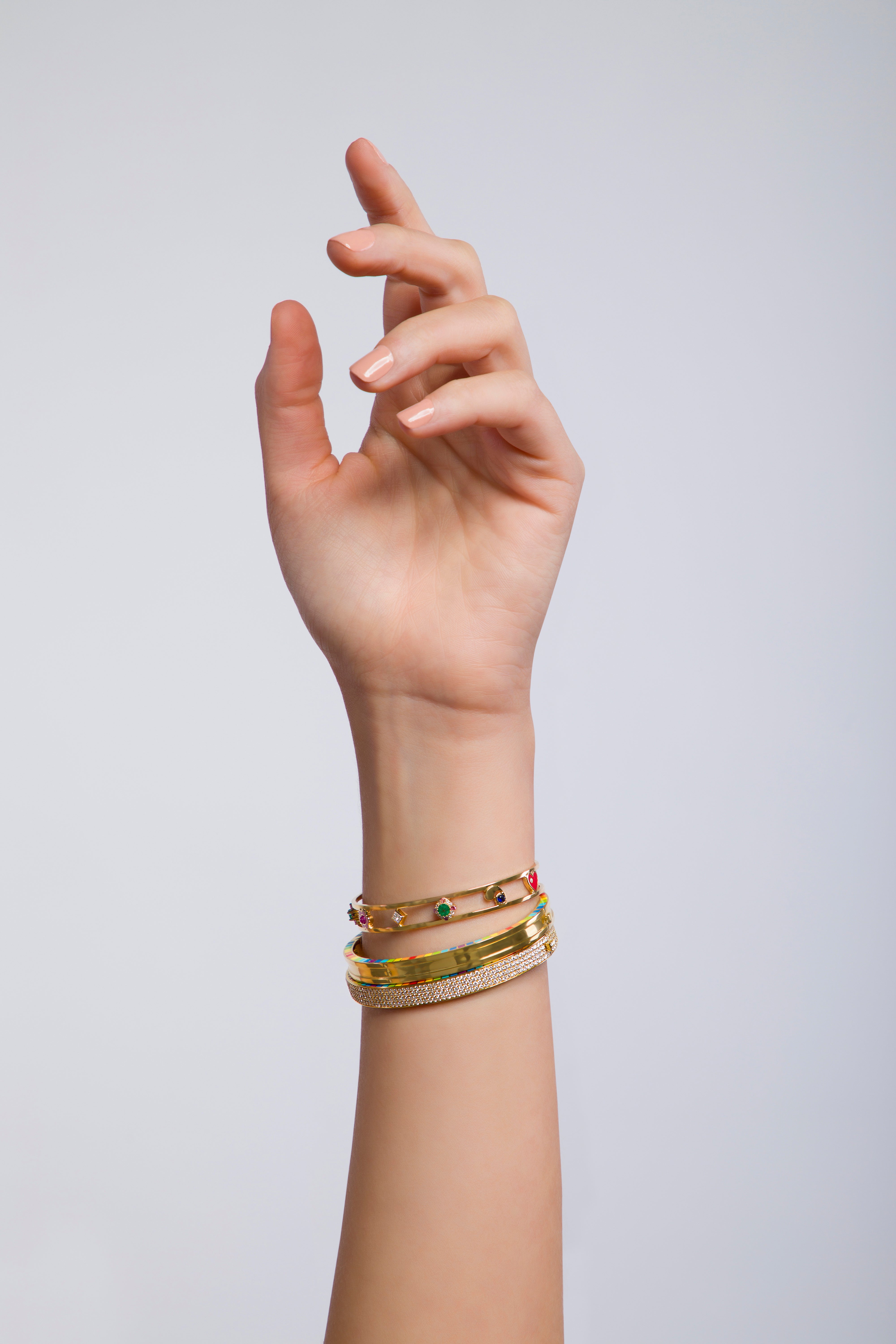 Me Yellow Gold Full Diamond Bracelet — фото 7
