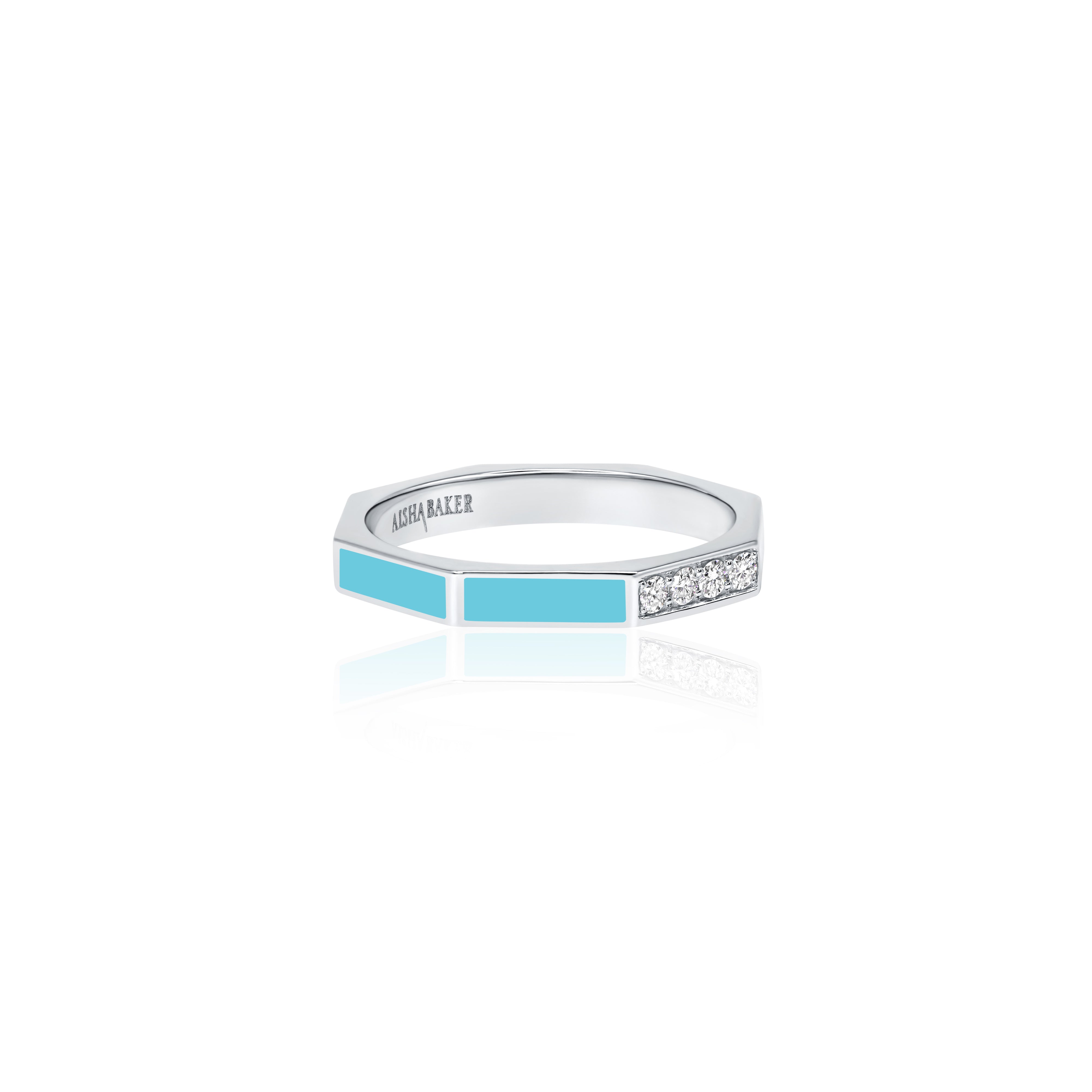 Fingers Crossed Light Blue White Gold — фото 3