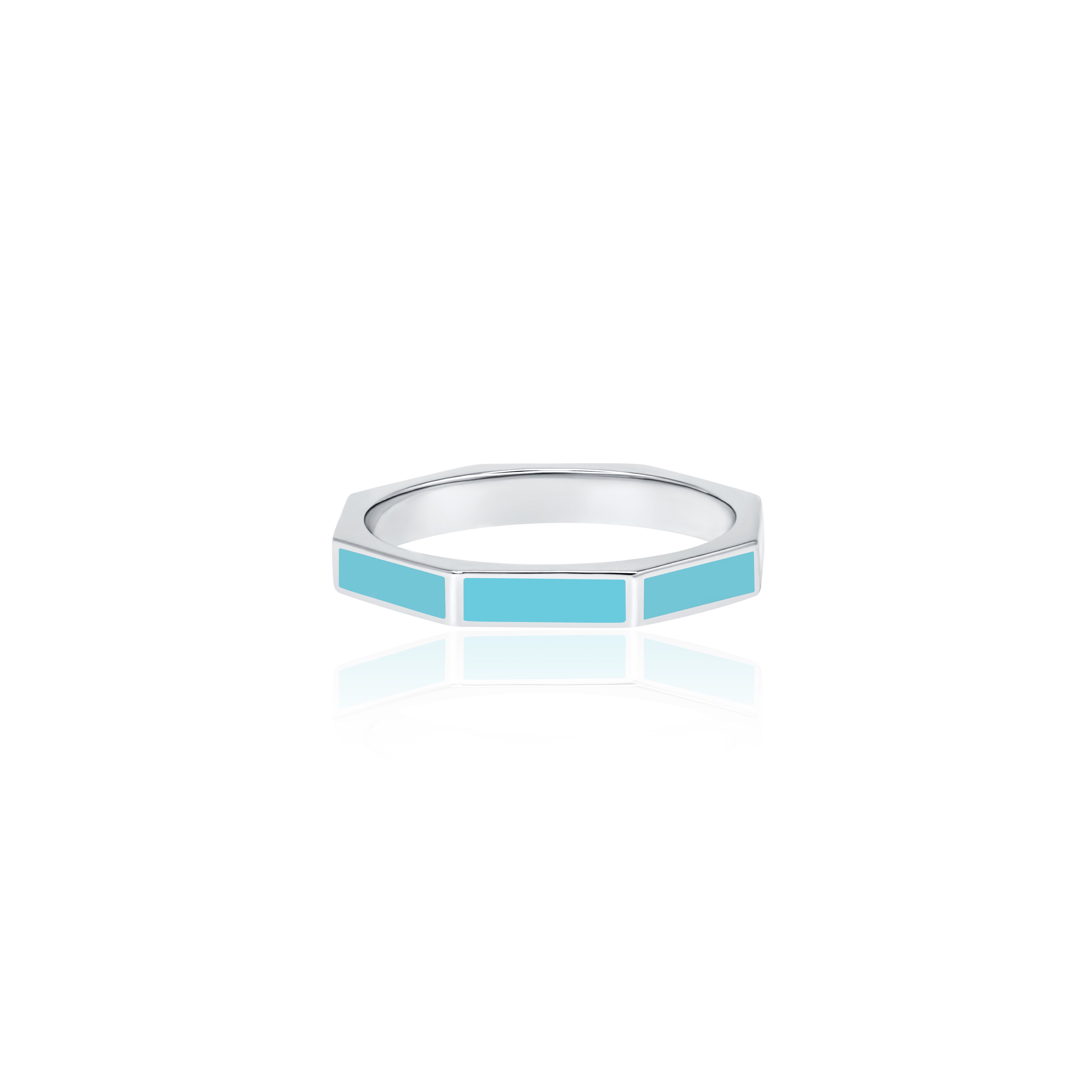 Fingers Crossed Light Blue White Gold — фото 4
