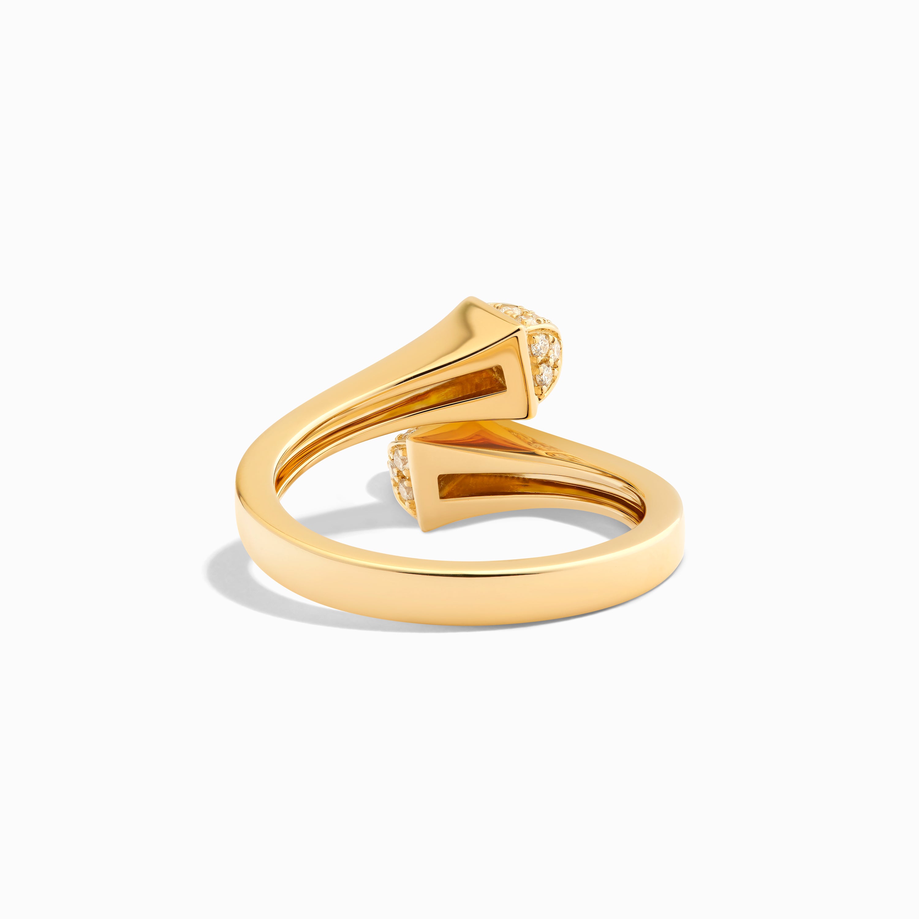 Cleo Gold Slim Ring with Diamond Pyramids — фото 8