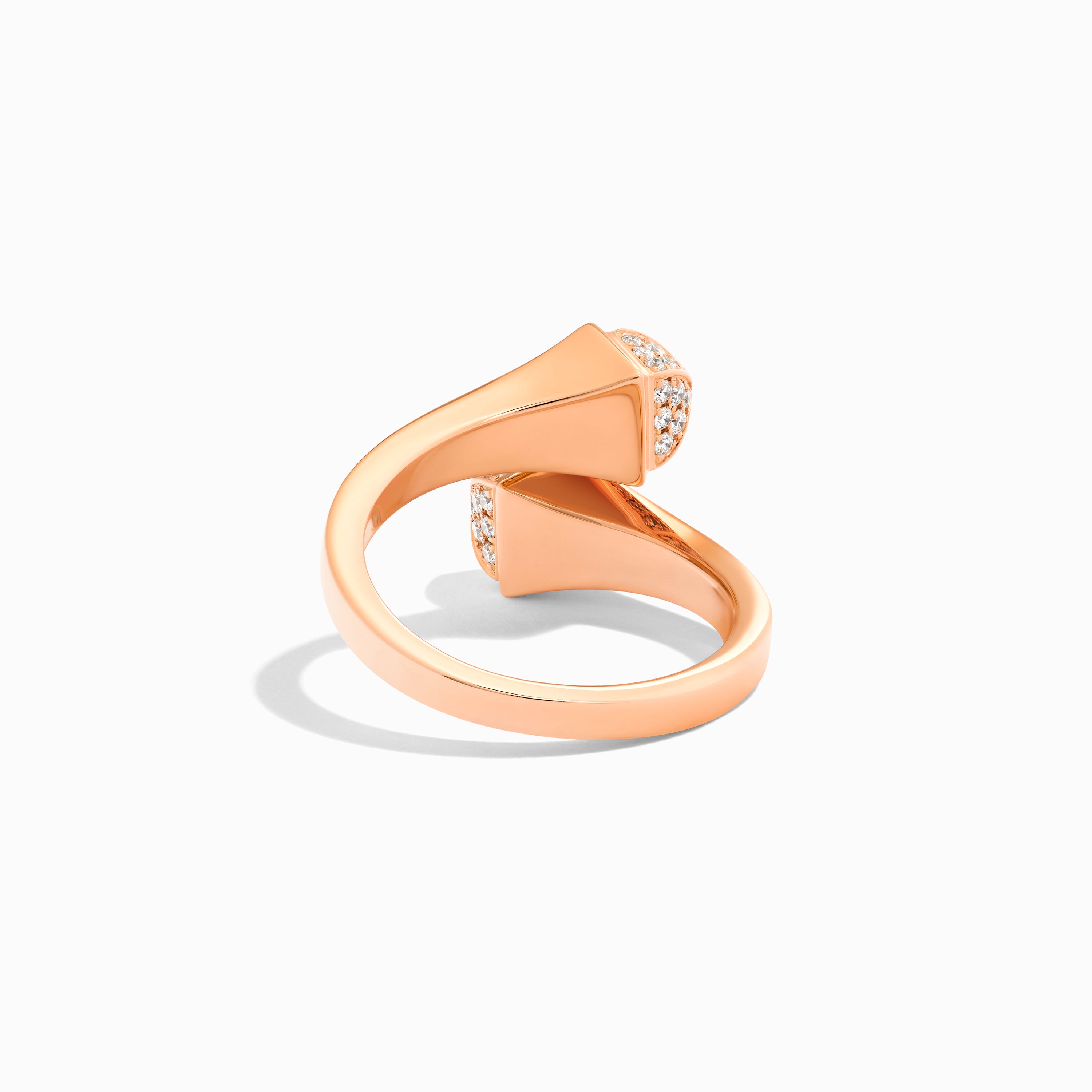Cleo Gold Midi Ring with Diamond Pyramids — фото 3
