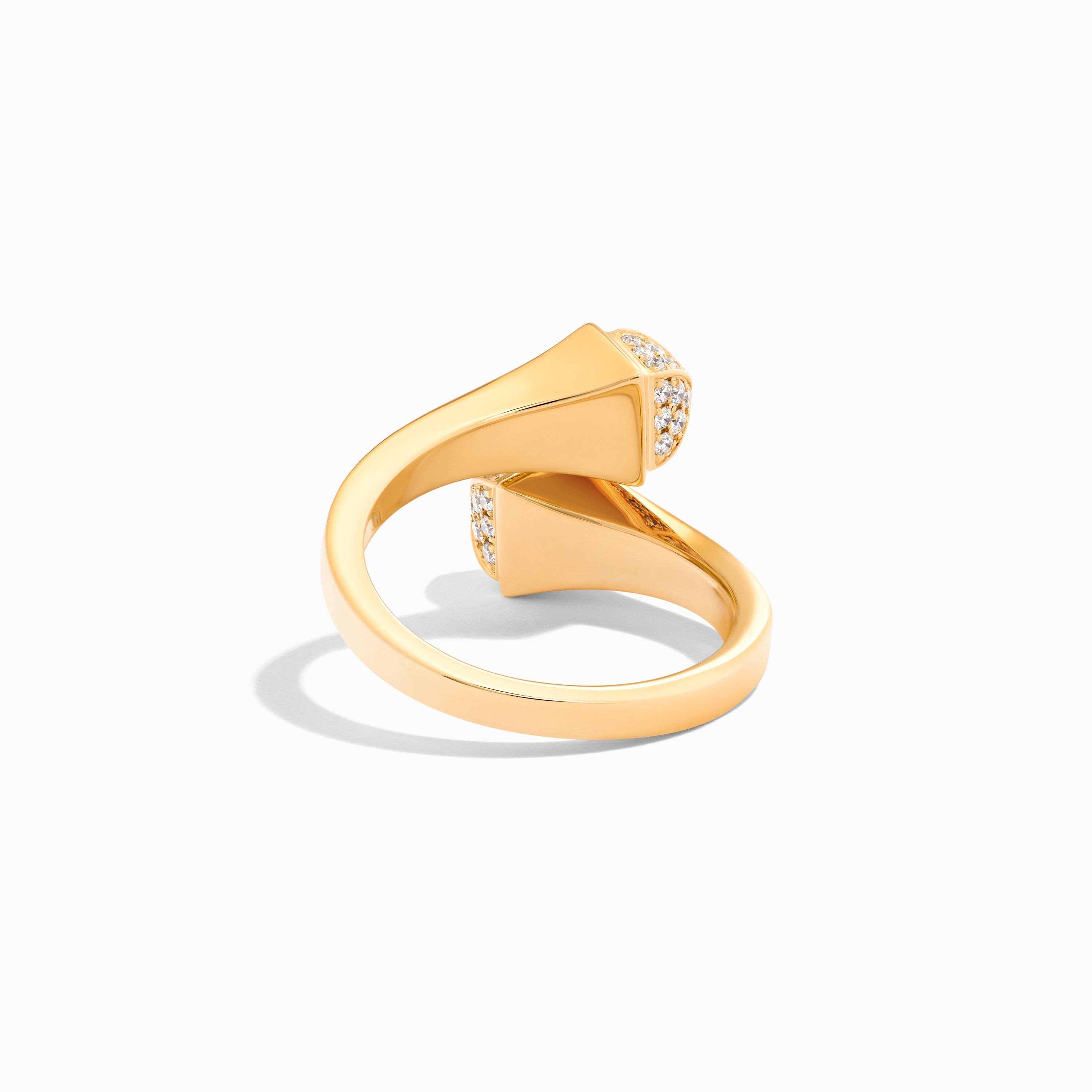 Cleo Gold Midi Ring with Diamond Pyramids — фото 5