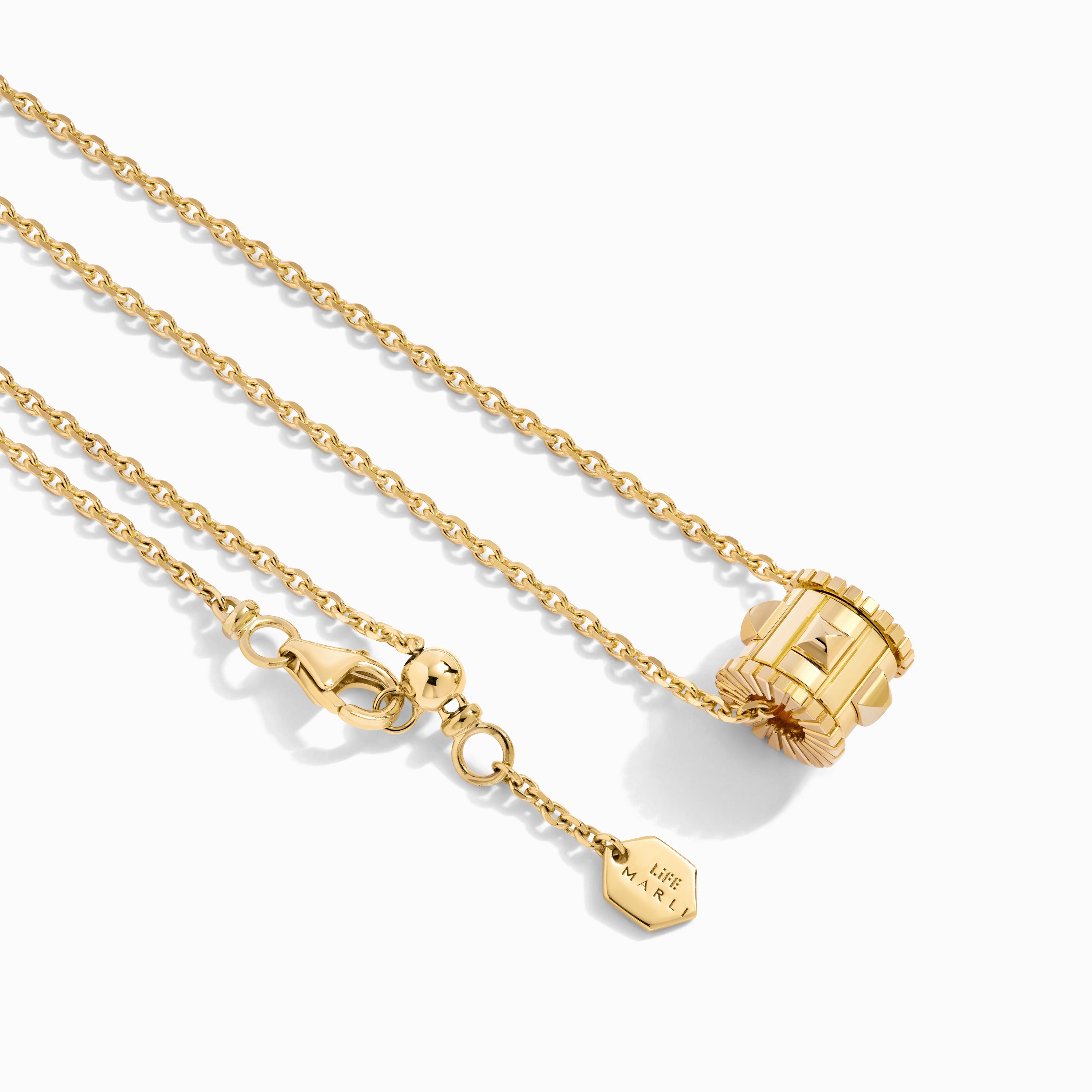 LIFE Gold Spinning Pendant Necklace — фото 2