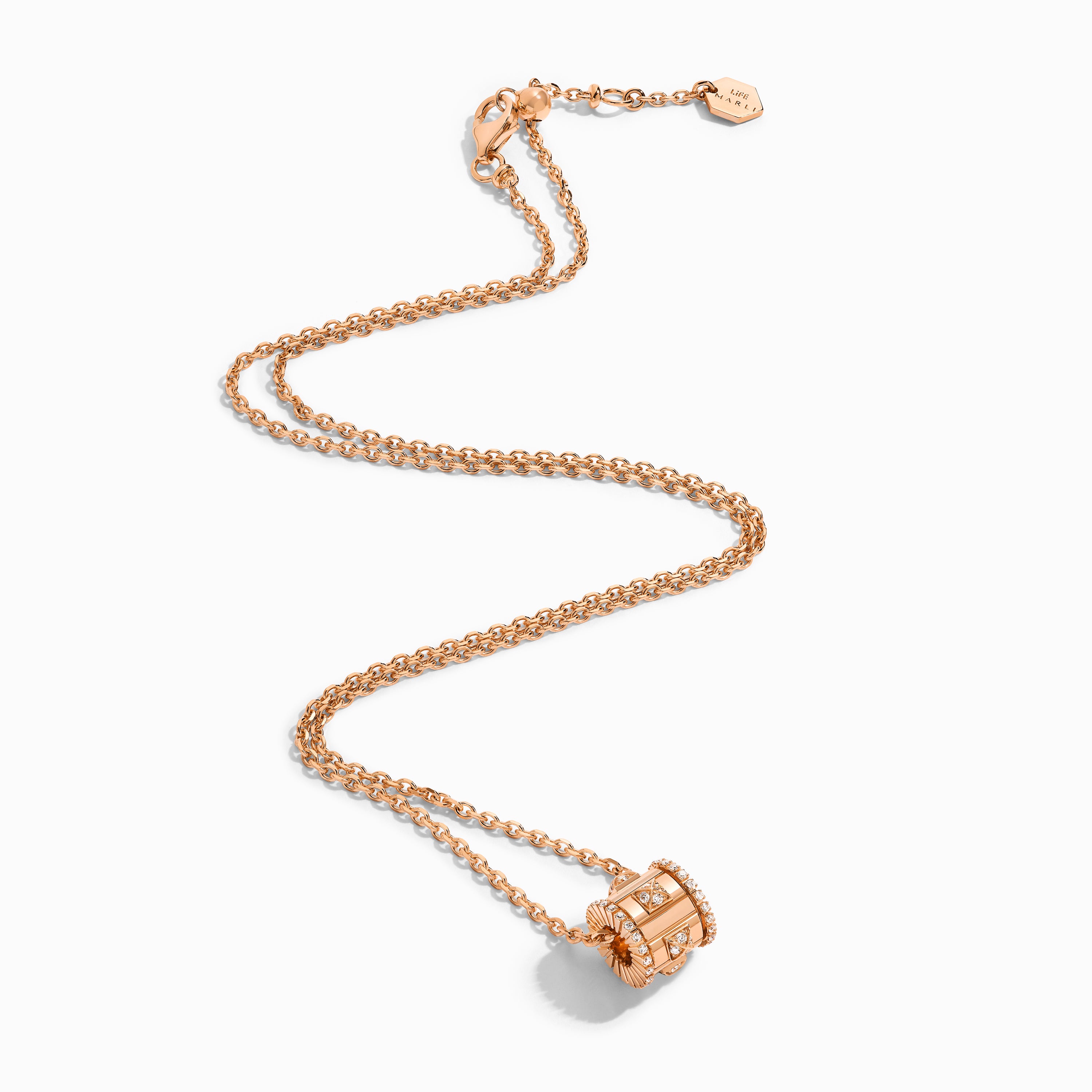 LIFE Full Diamond Spinning Pendant Necklace — фото 4