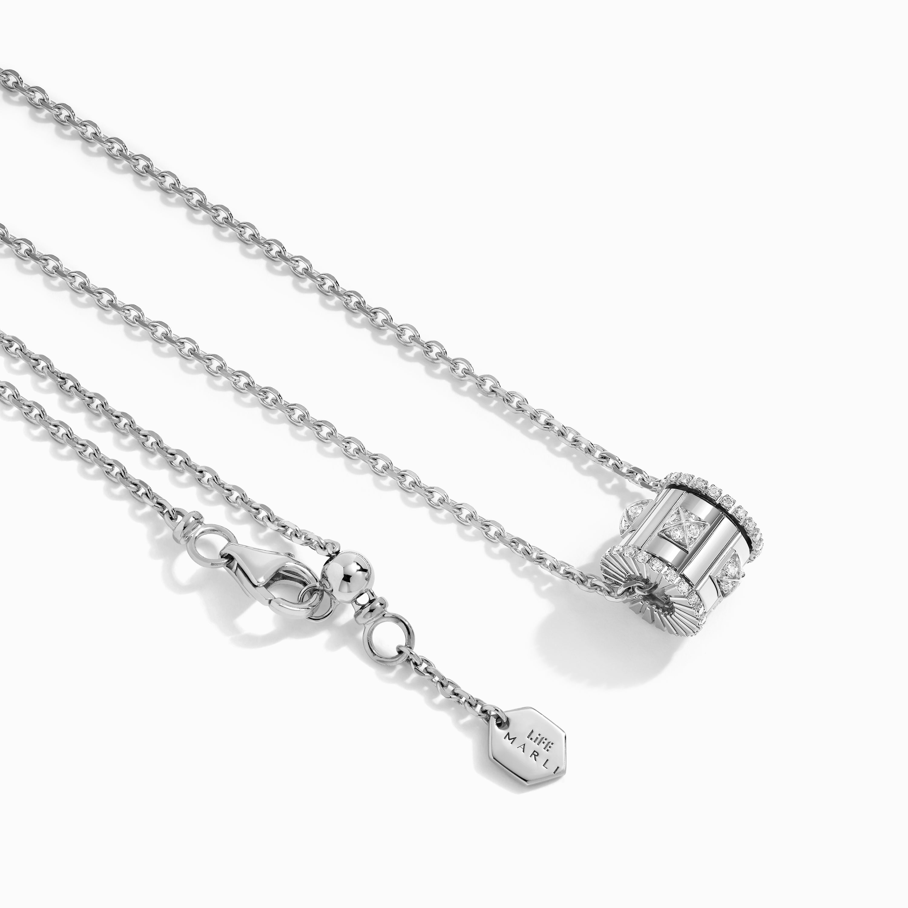 LIFE Full Diamond Spinning Pendant Necklace — фото 6