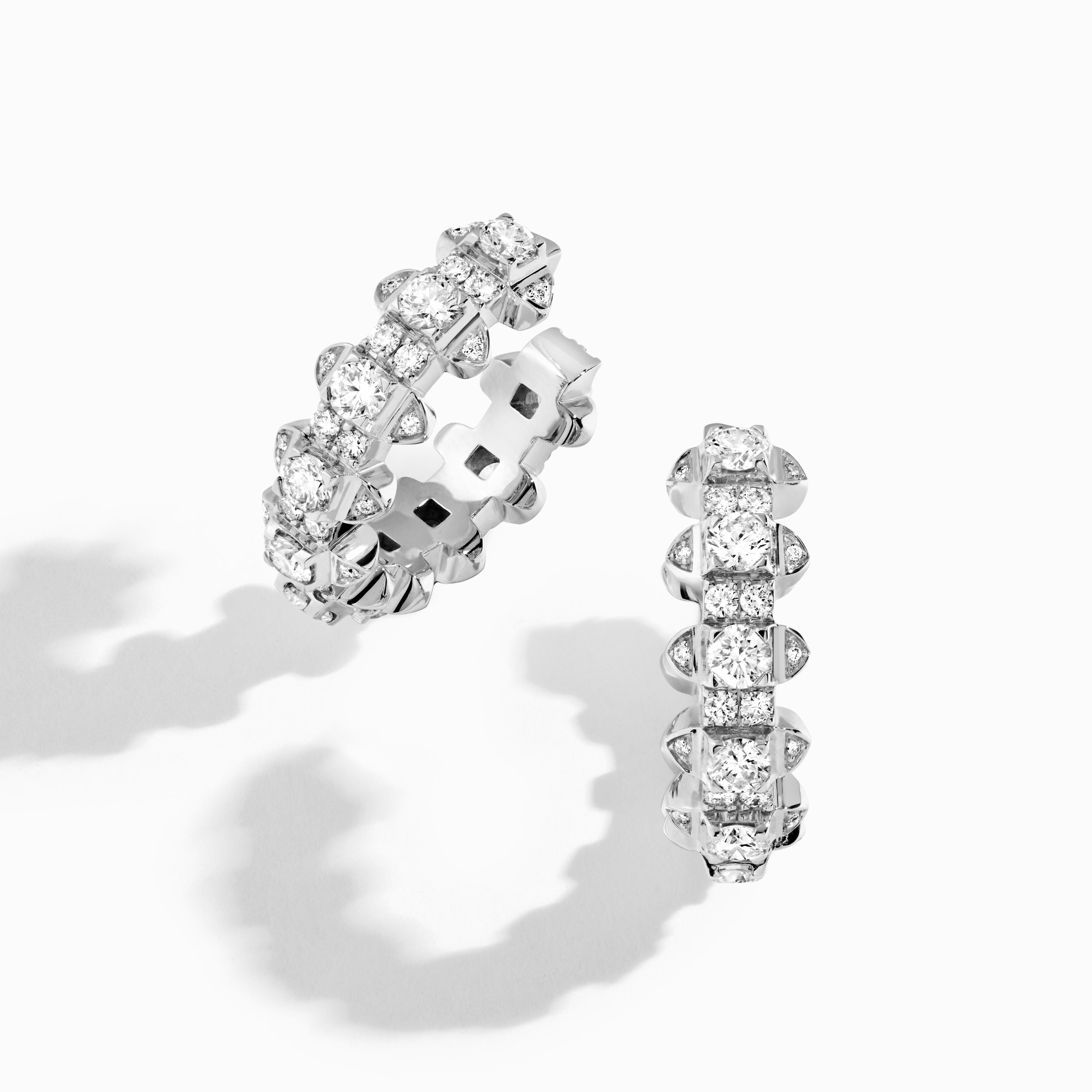 Tip-Top Full Diamond Small Hoop Earrings — фото 1