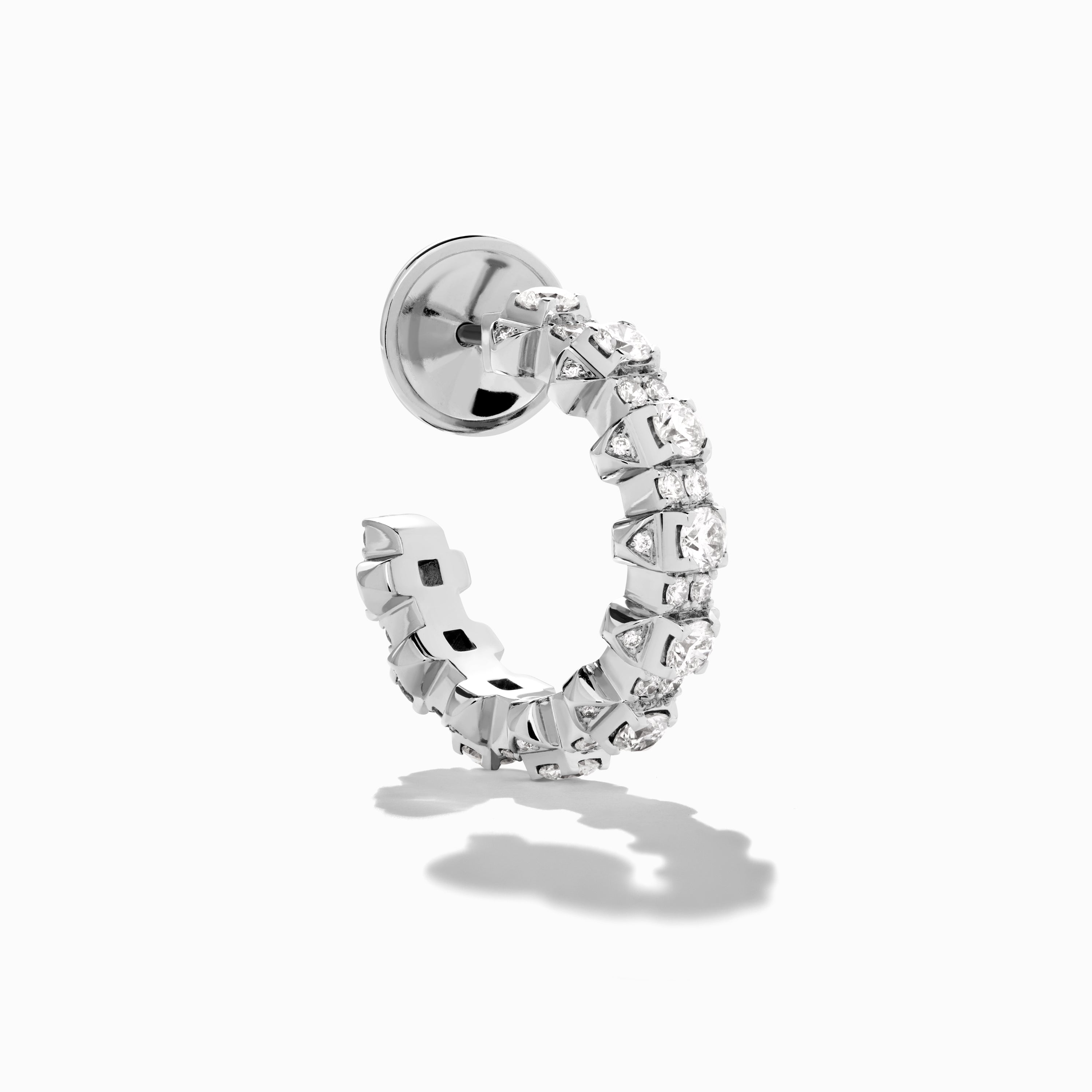 Tip-Top Full Diamond Small Hoop Earrings — фото 2