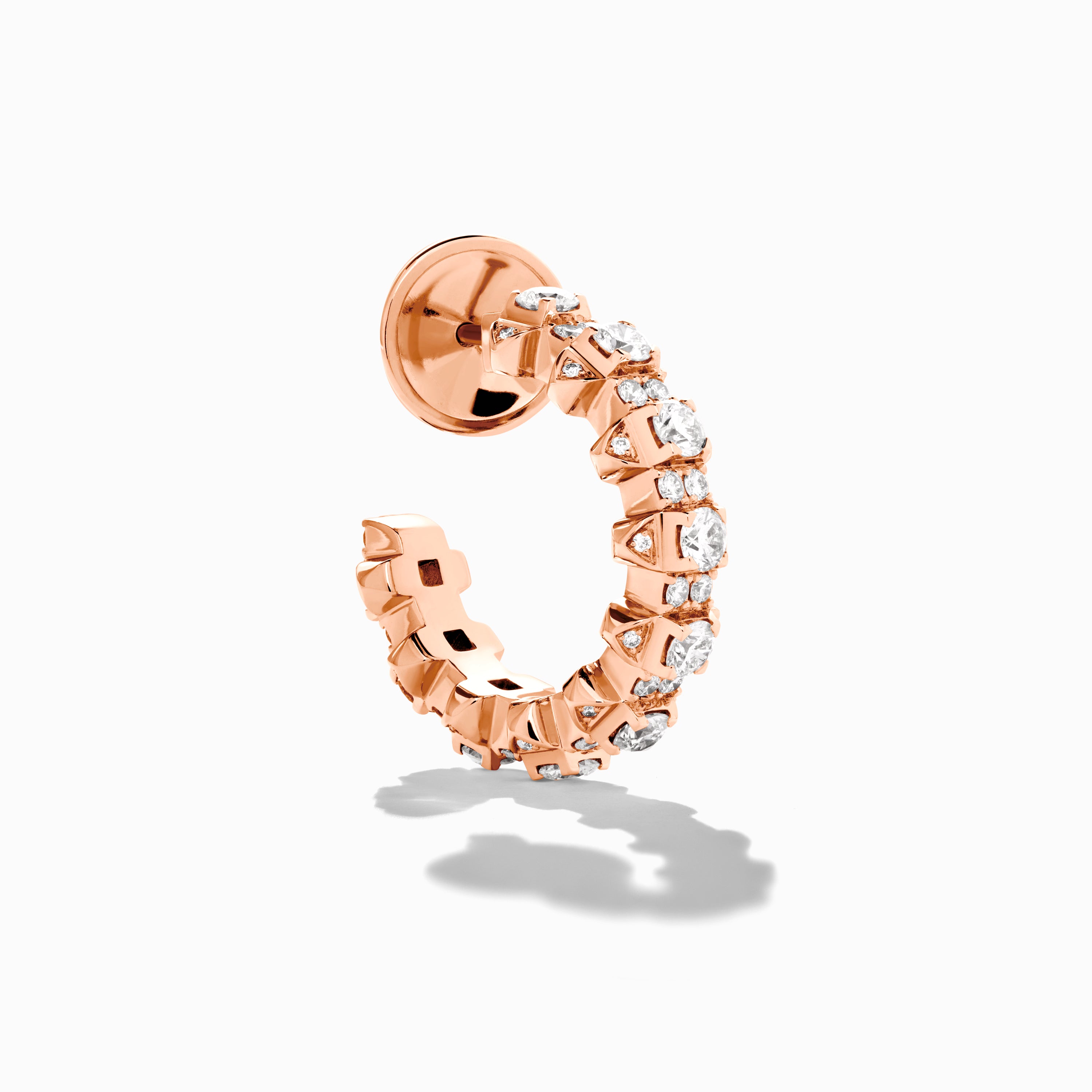 Tip-Top Full Diamond Small Hoop Earrings — фото 4