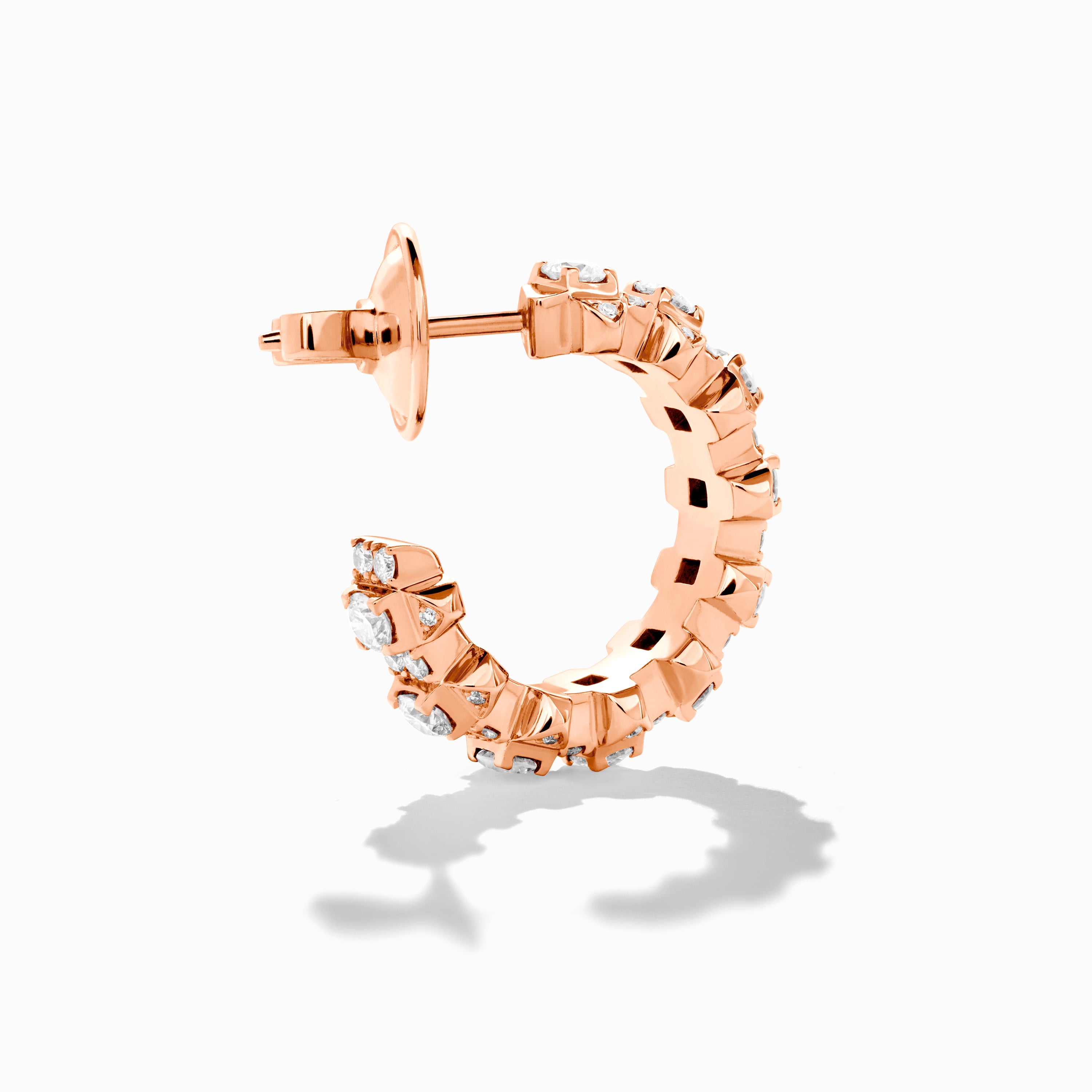 Tip-Top Full Diamond Small Hoop Earrings — фото 6