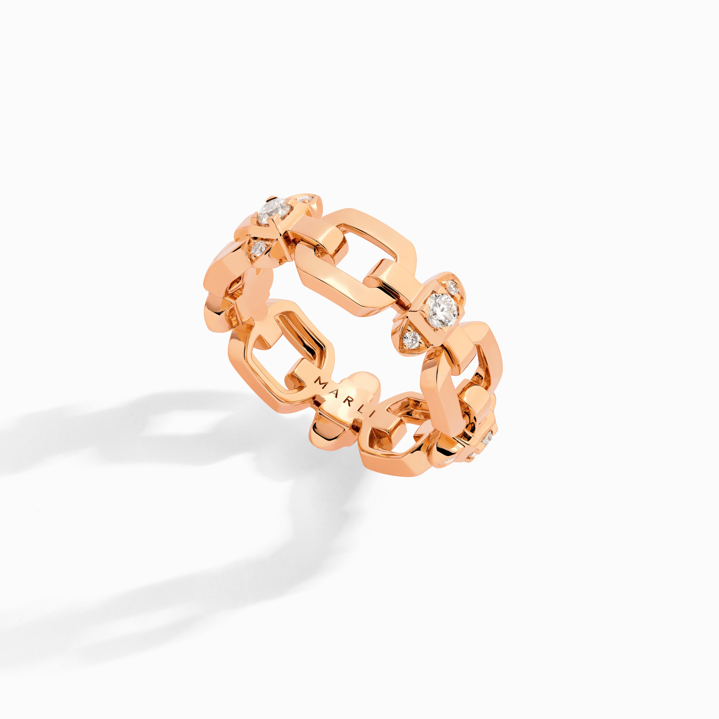 Tip-Top Link Gold Ring