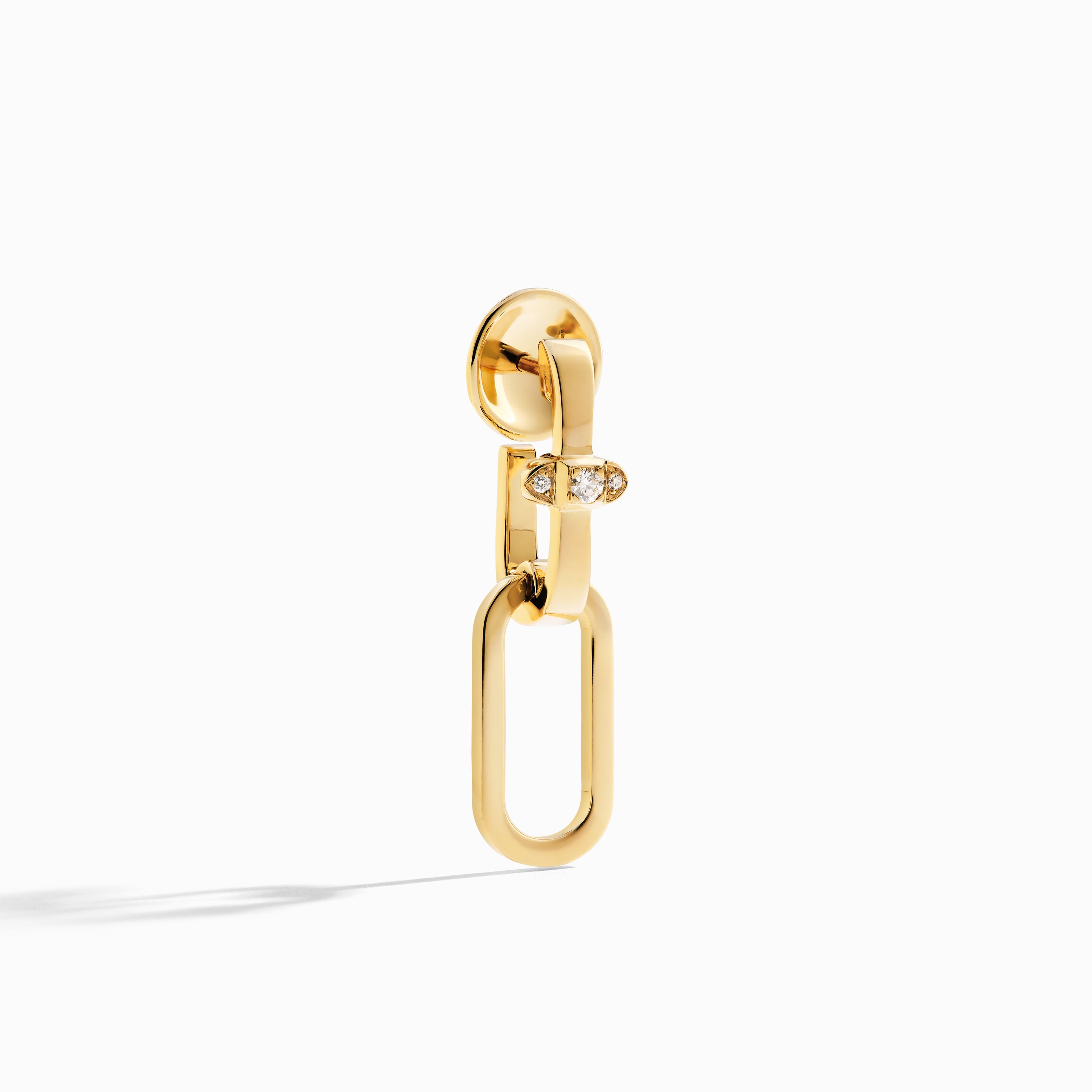 Tip-Top Link Gold Drop Earrings — фото 2