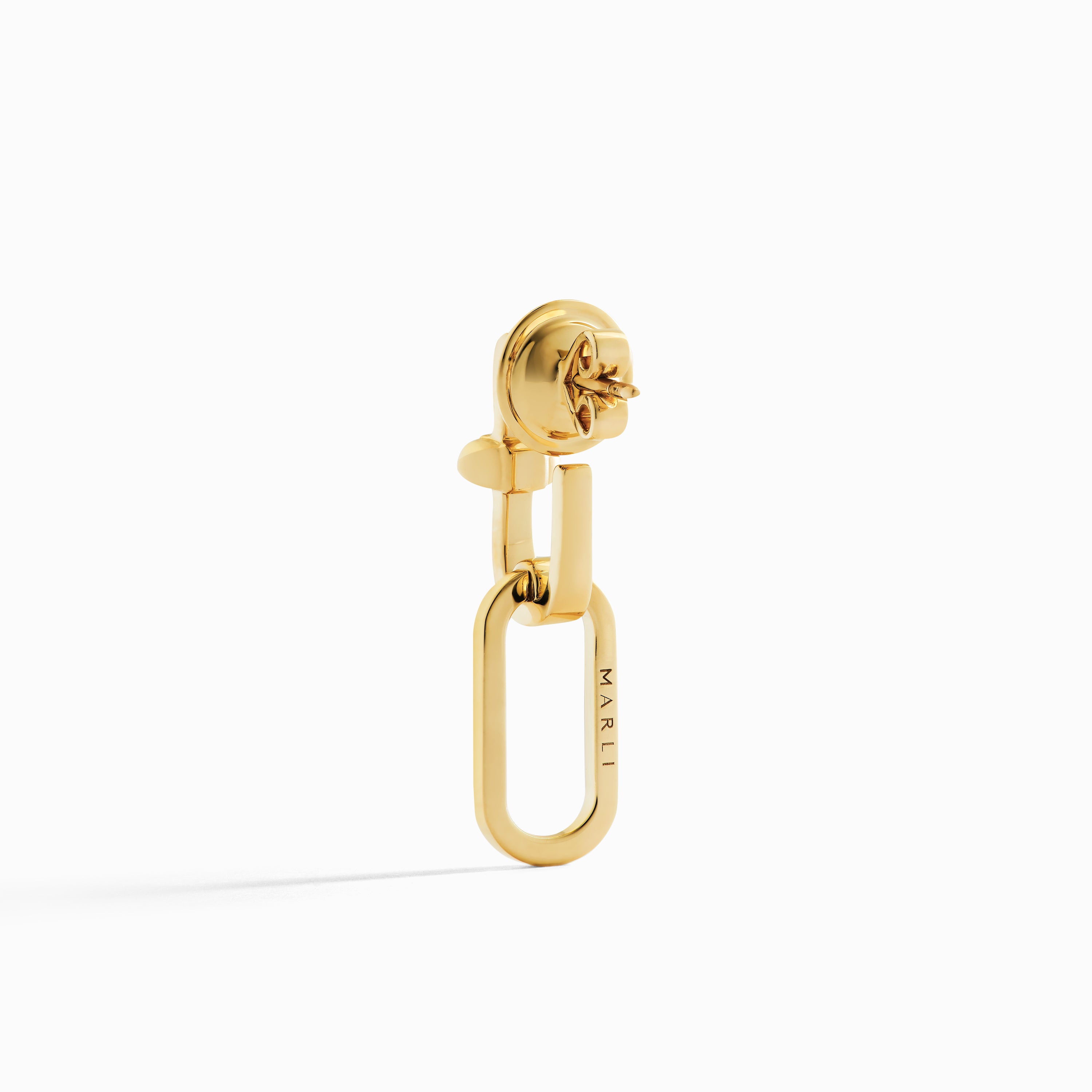 Tip-Top Link Gold Drop Earrings — фото 3