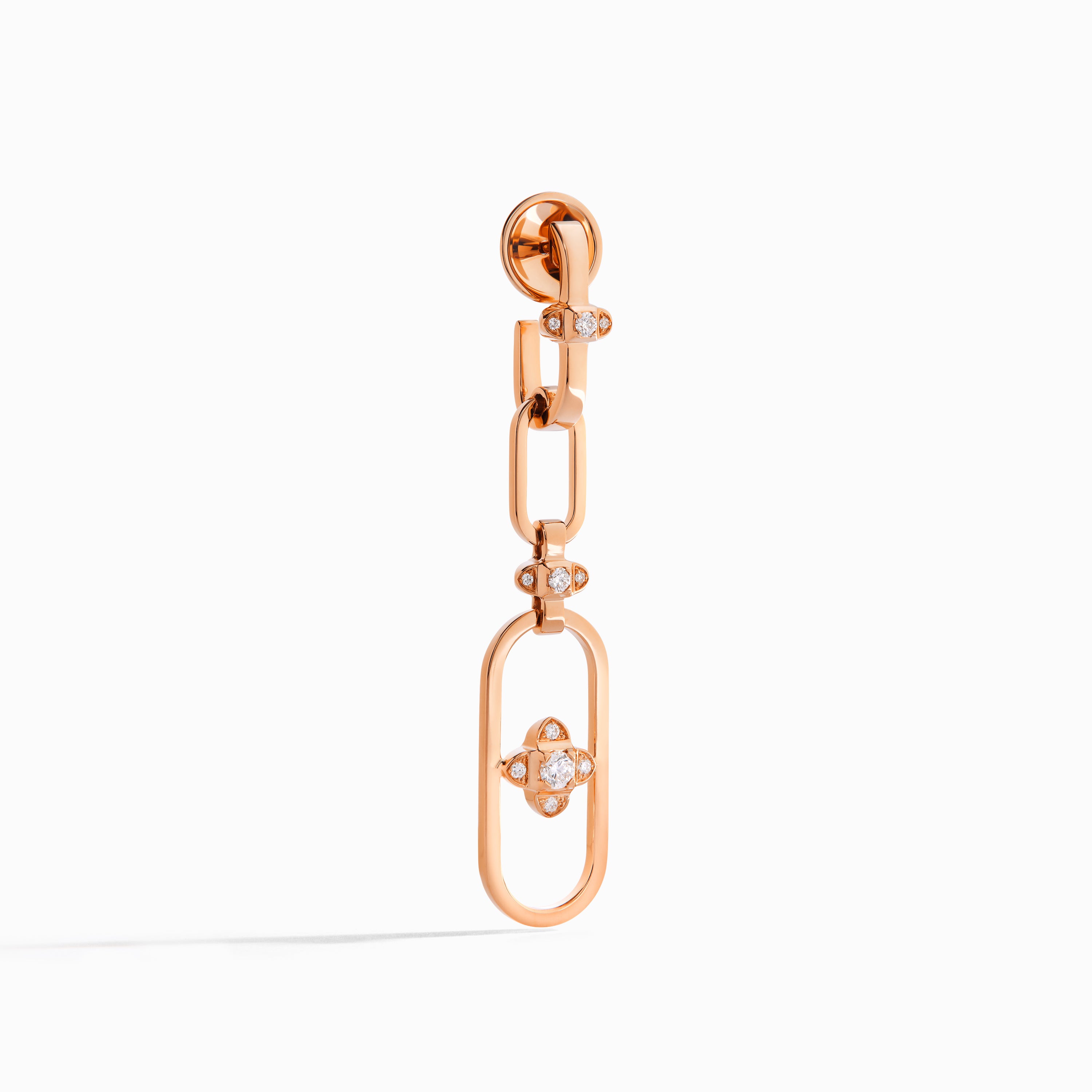 Tip-Top Link Gold Double Drop Earrings — фото 5