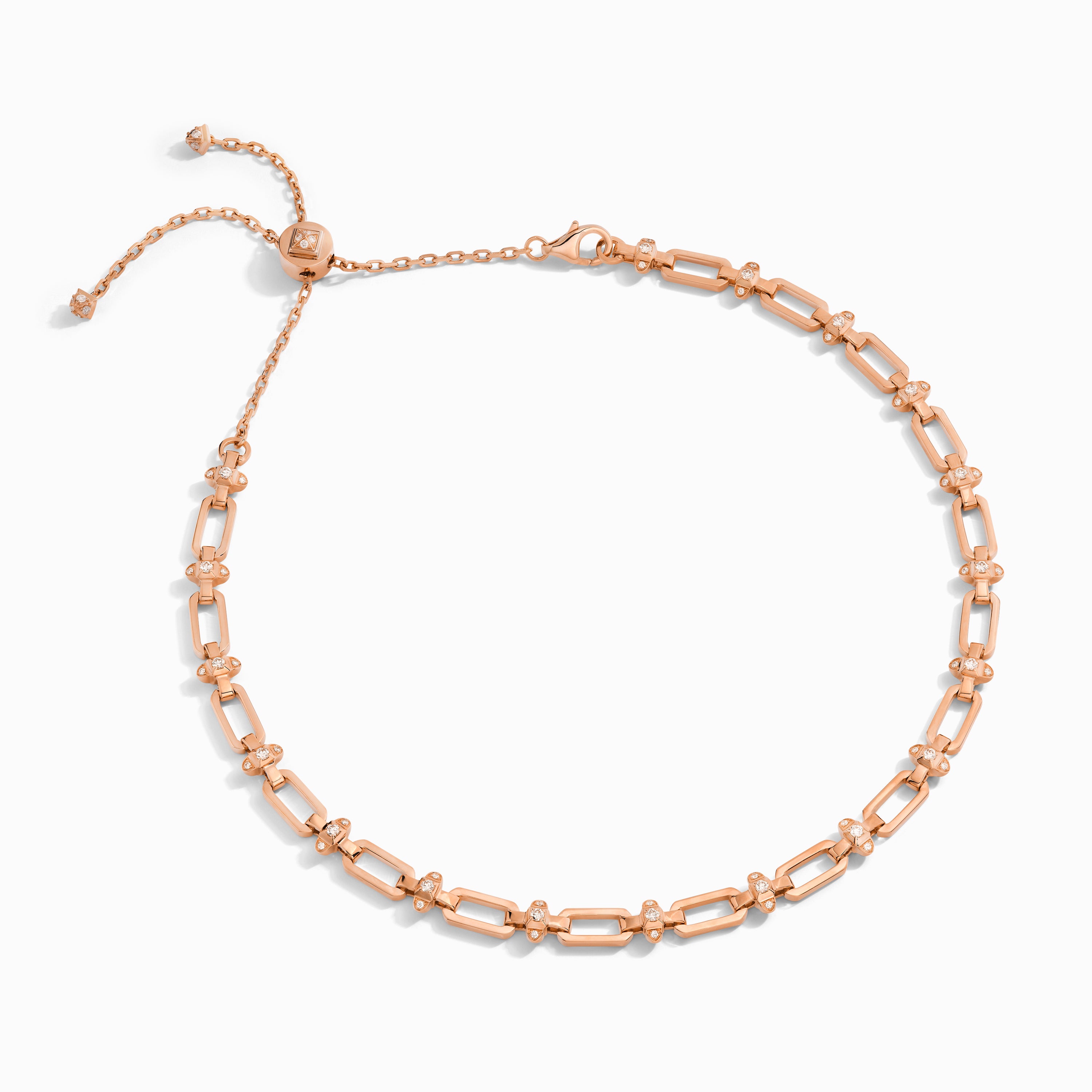 Tip-Top Link Gold Collar Necklace