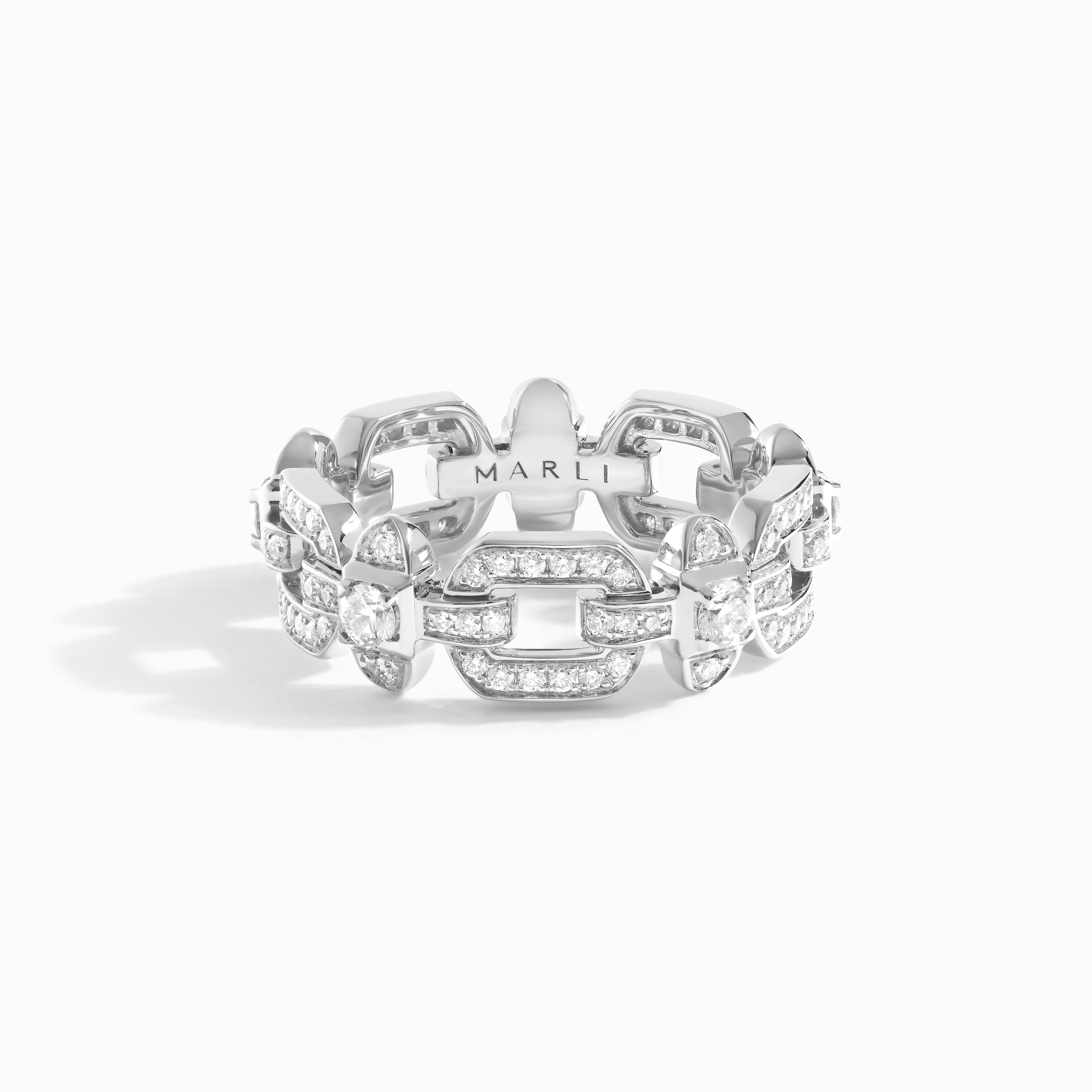 Tip-Top Link Full Diamond Ring — фото 2