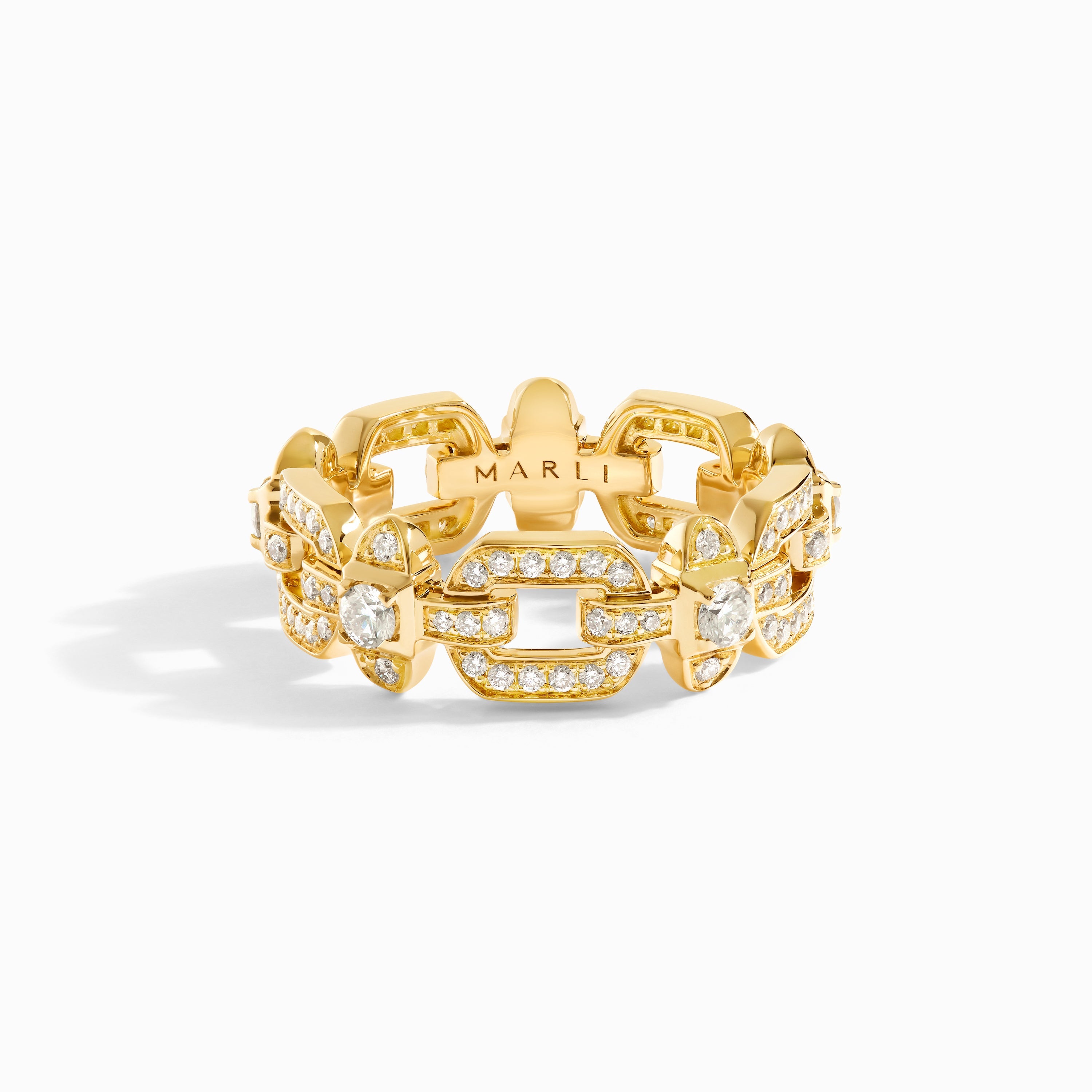 Tip-Top Link Full Diamond Ring — фото 8