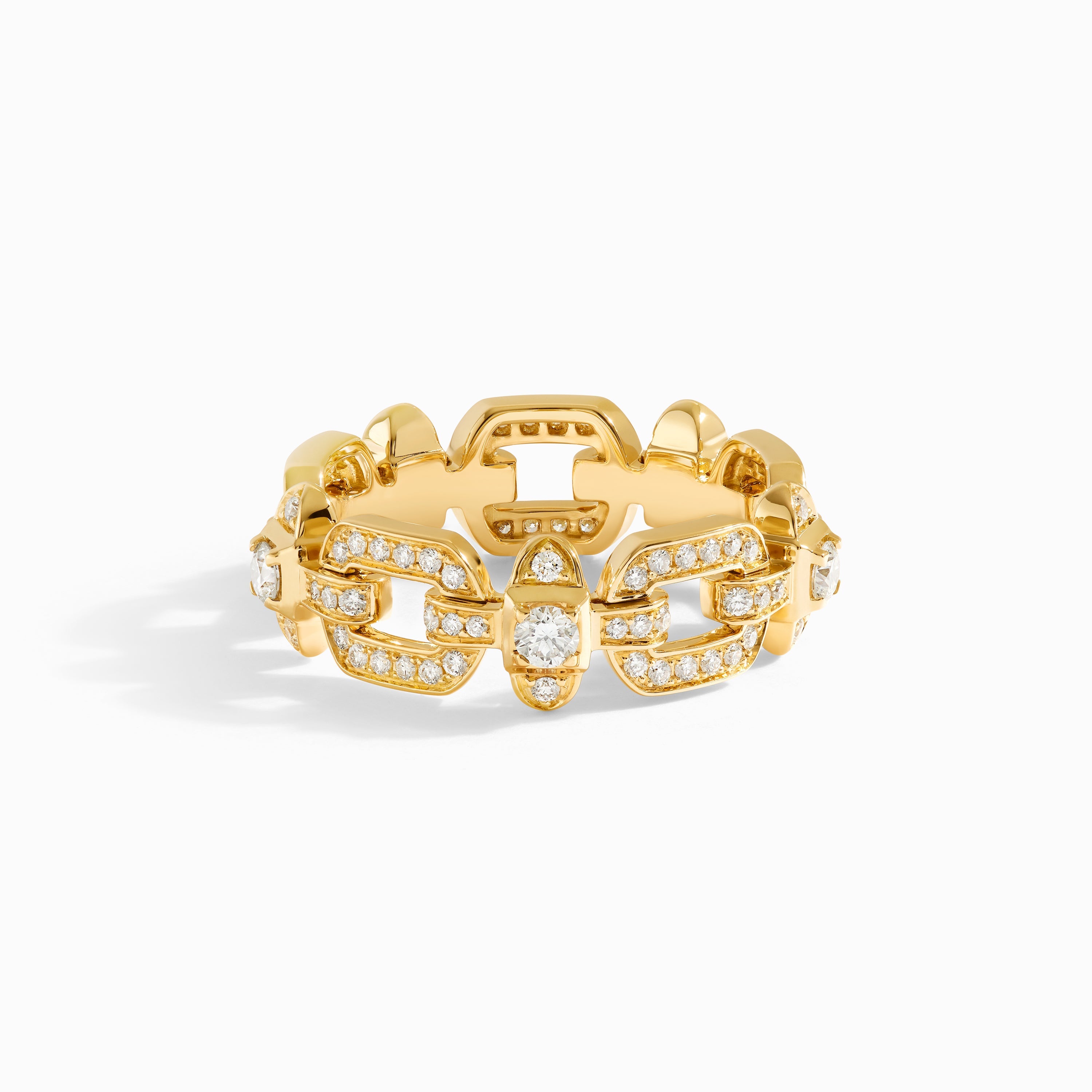 Tip-Top Link Full Diamond Ring — фото 6