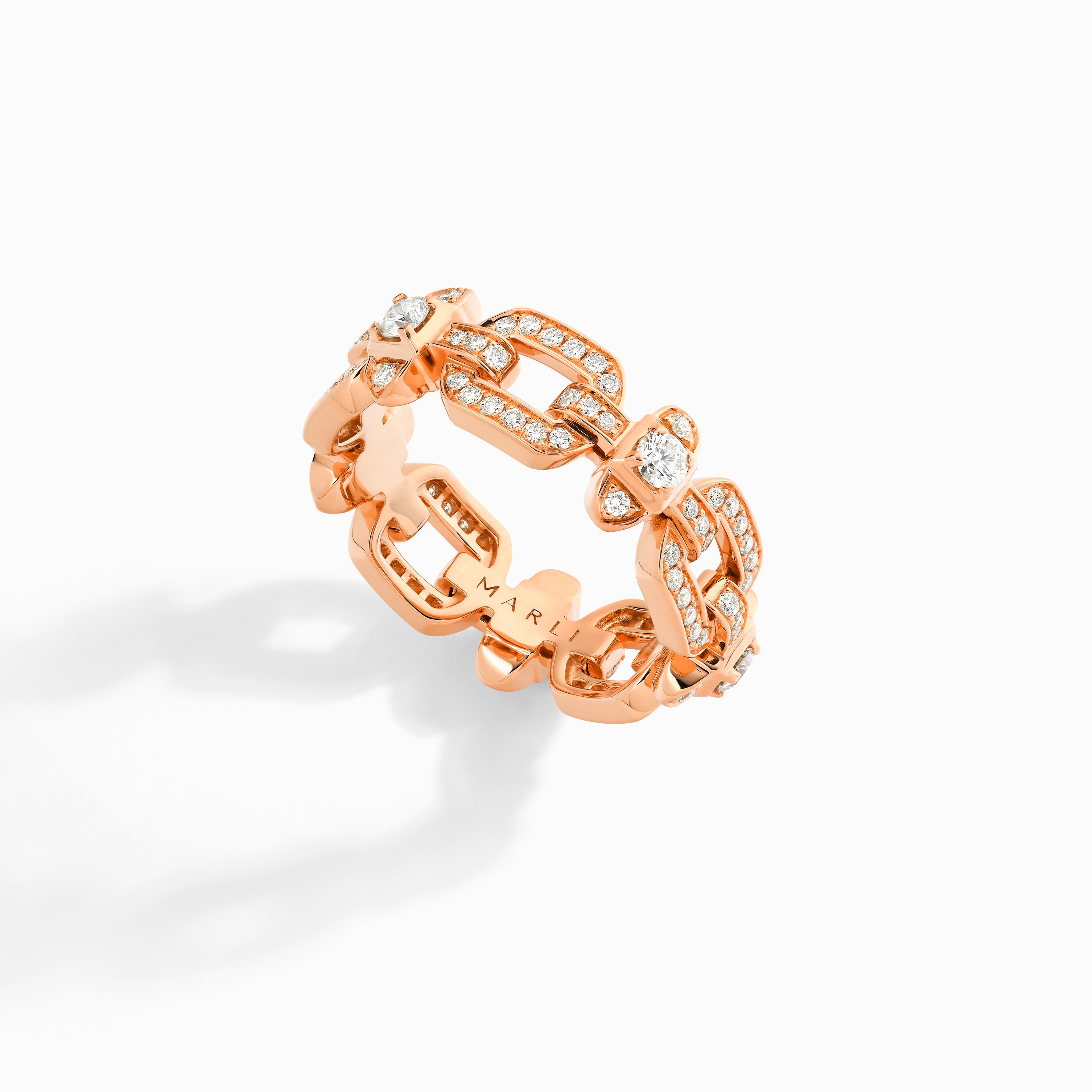 Tip-Top Link Full Diamond Ring — фото 5