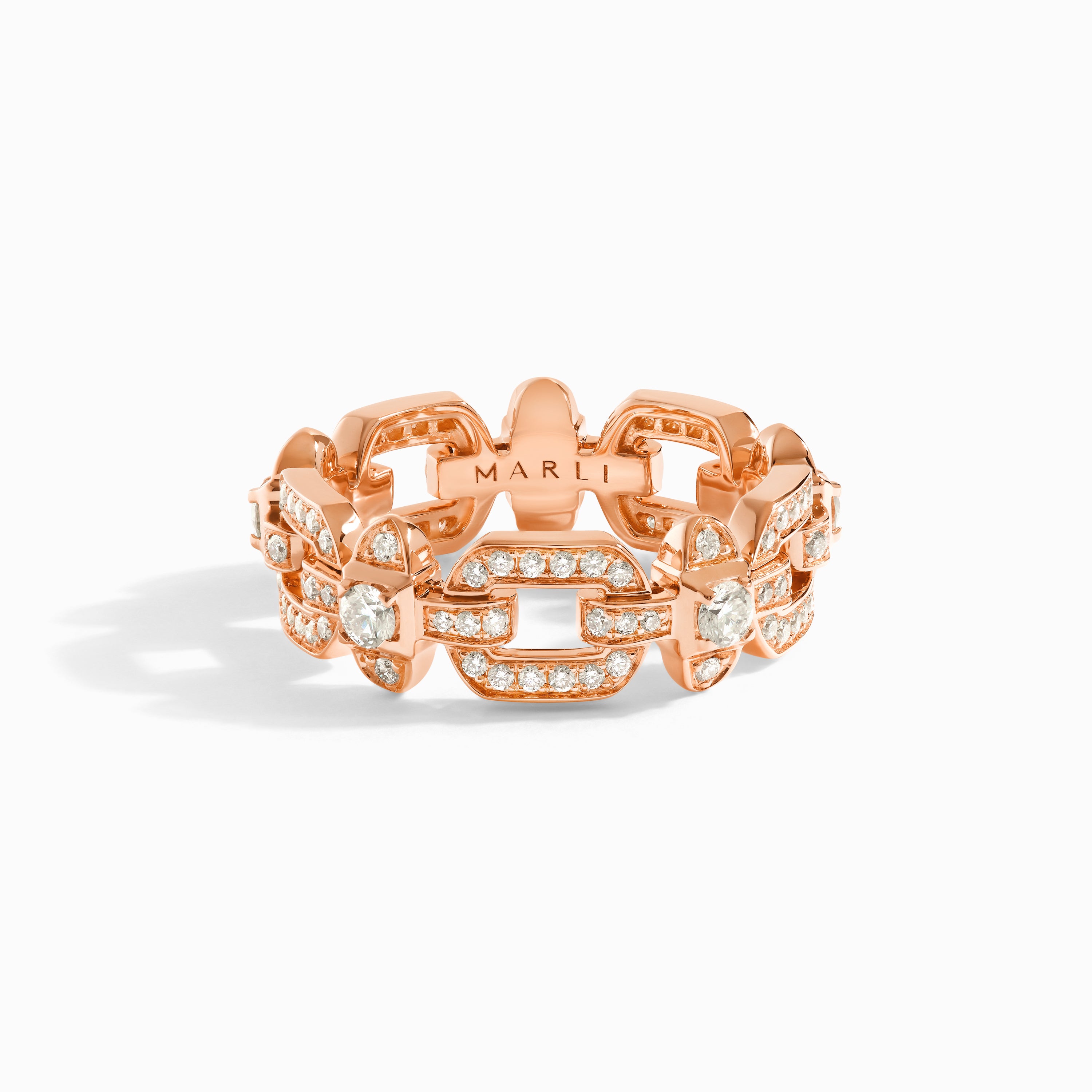 Tip-Top Link Full Diamond Ring — фото 4