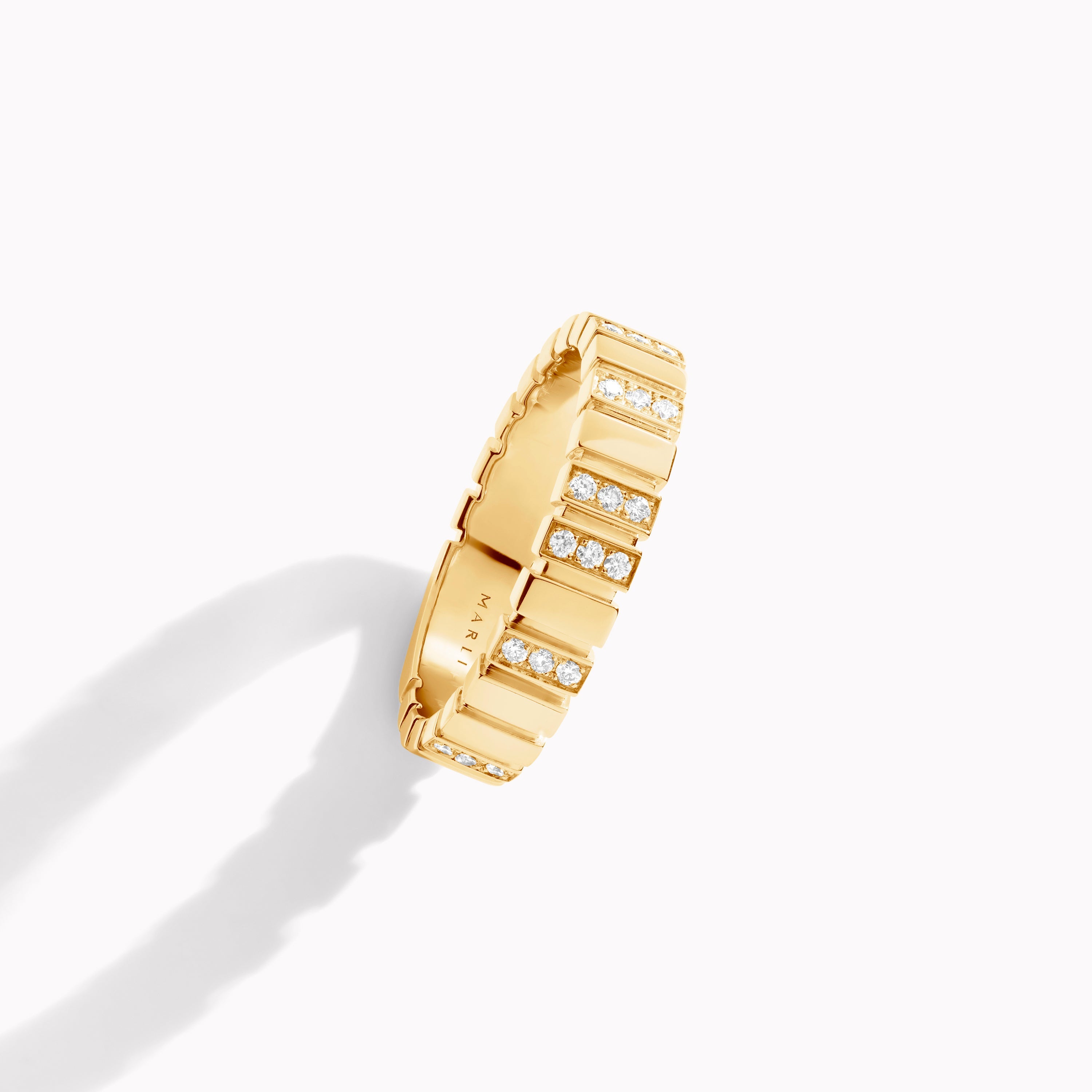 Cleo 2 Link Slim Full Diamond Ring — фото 3