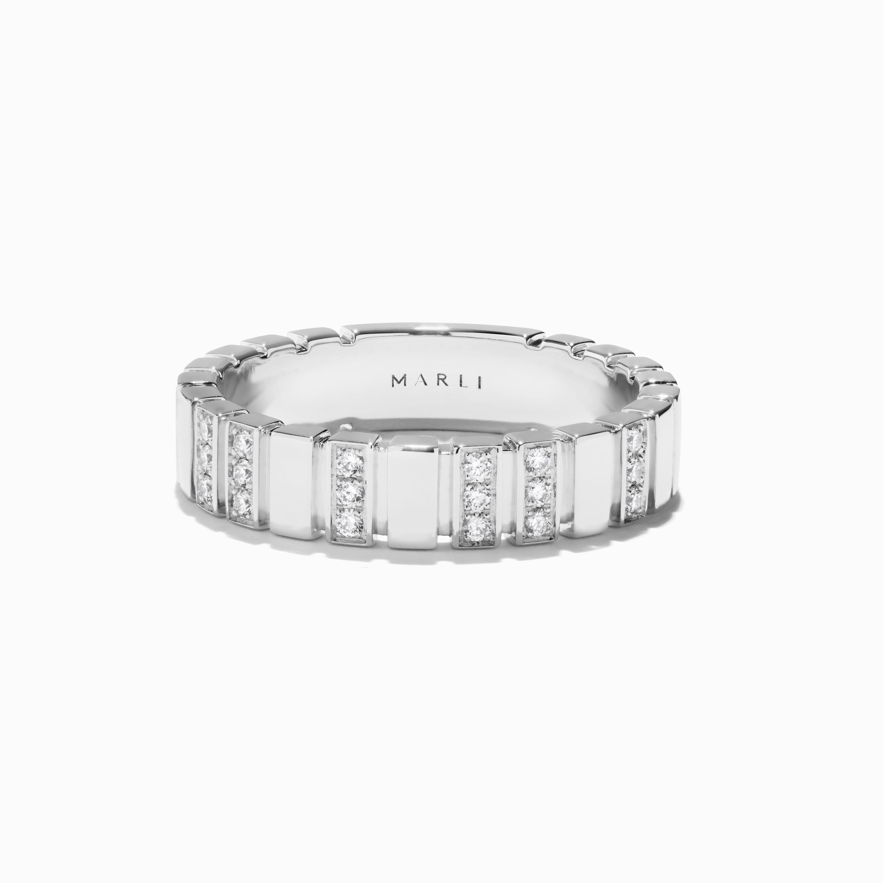 Cleo 2 Link Slim Full Diamond Ring — фото 10