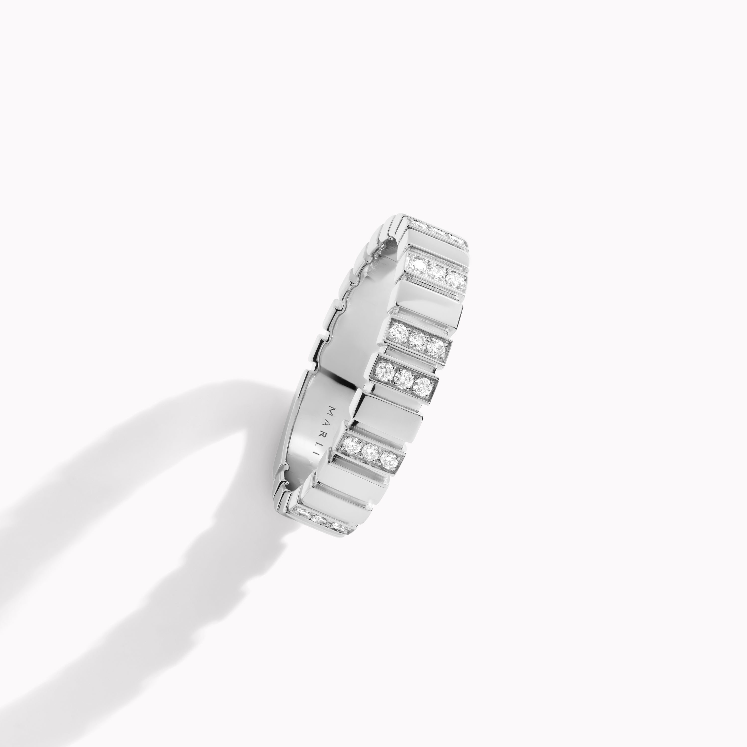 Cleo 2 Link Slim Full Diamond Ring — фото 5