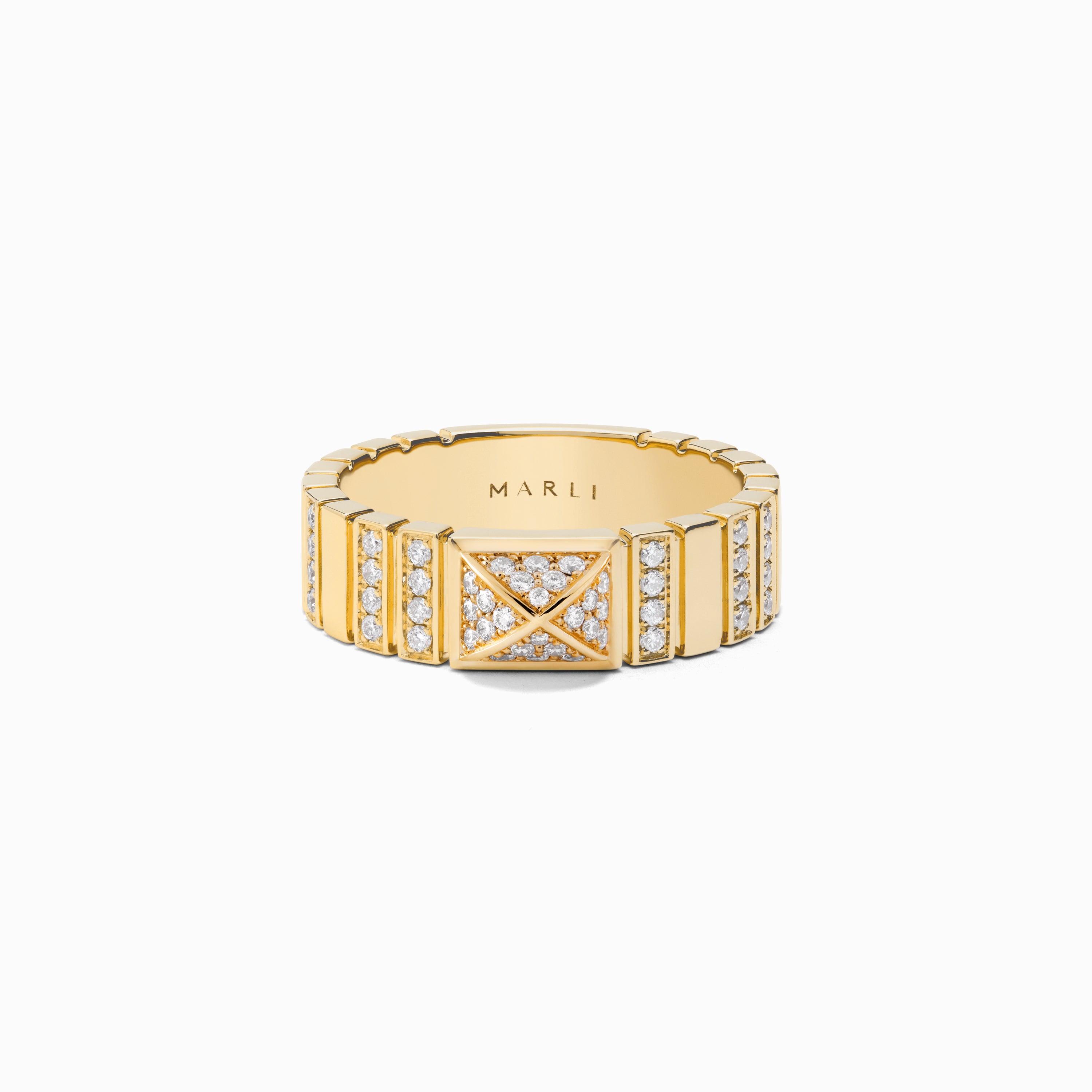 Cleo 2 Link Full Diamond Ring — фото 2