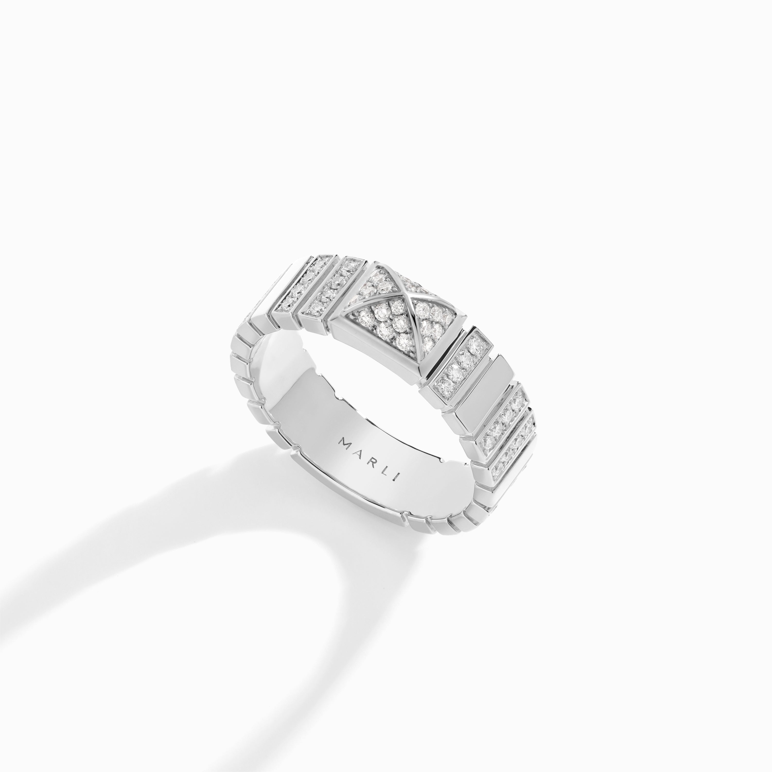Cleo 2 Link Full Diamond Ring