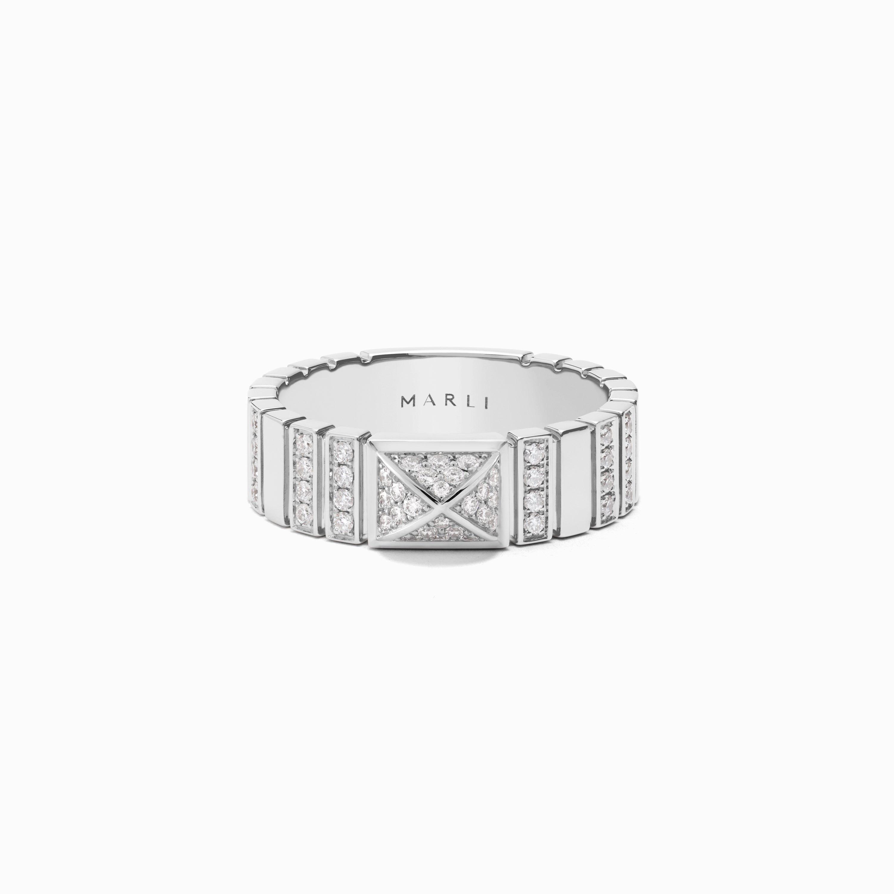 Cleo 2 Link Full Diamond Ring — фото 9