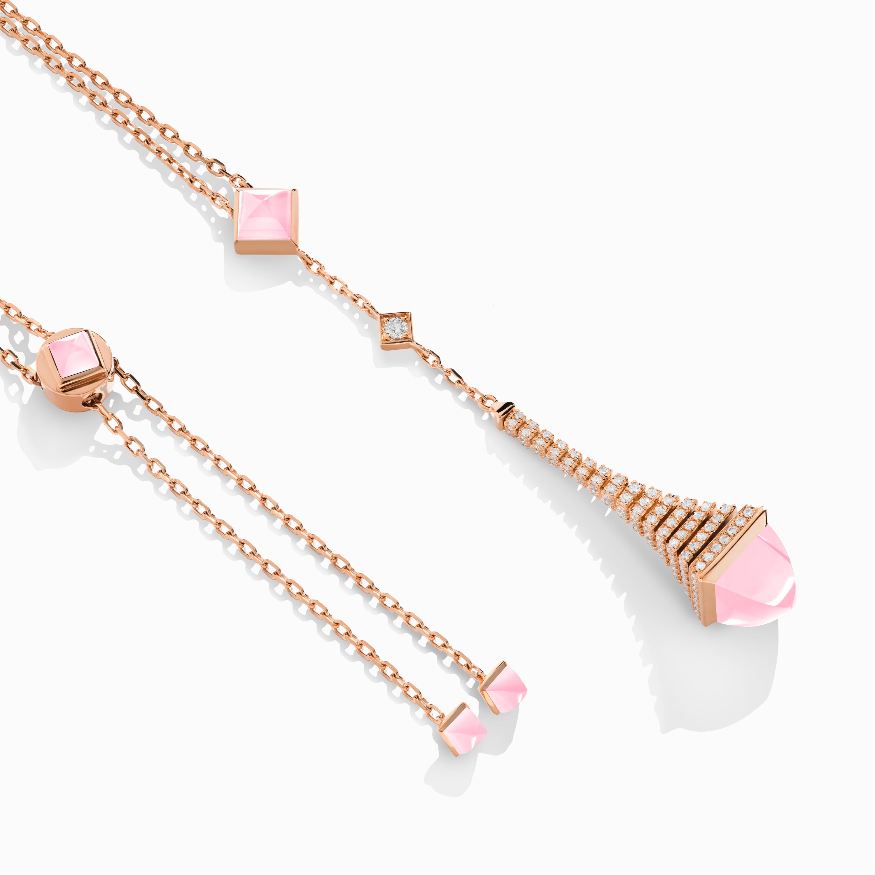 Cleo Rev Diamond Long Chain Drop Pendant Necklace — фото 14