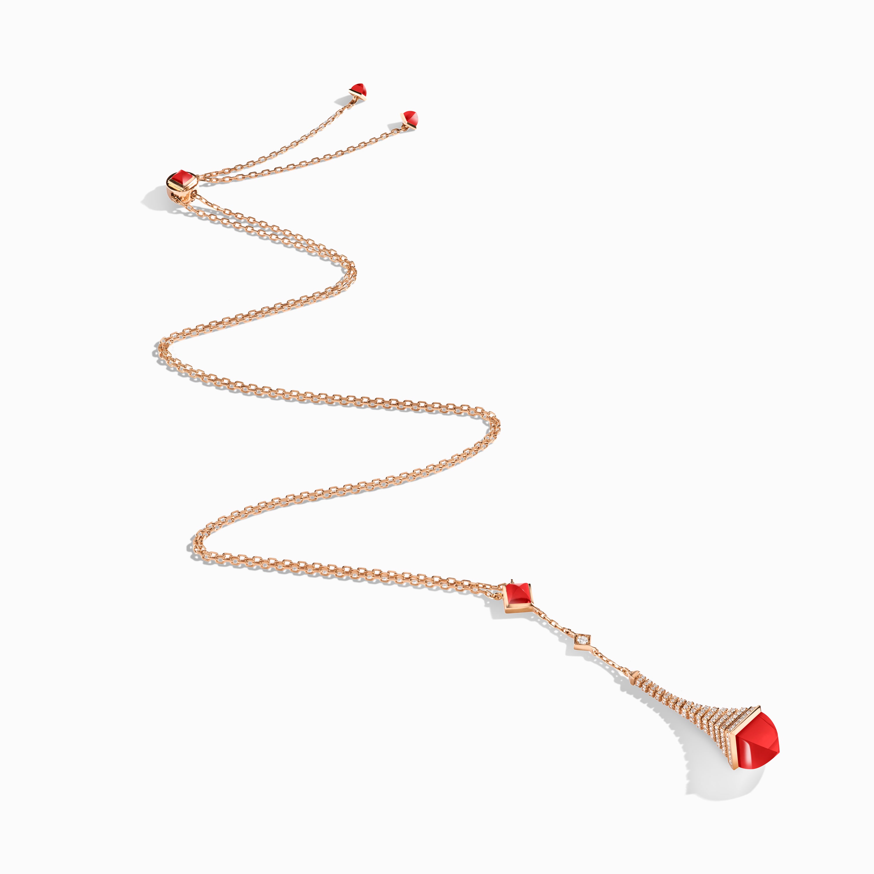 Cleo Rev Diamond Long Chain Drop Pendant Necklace — фото 15