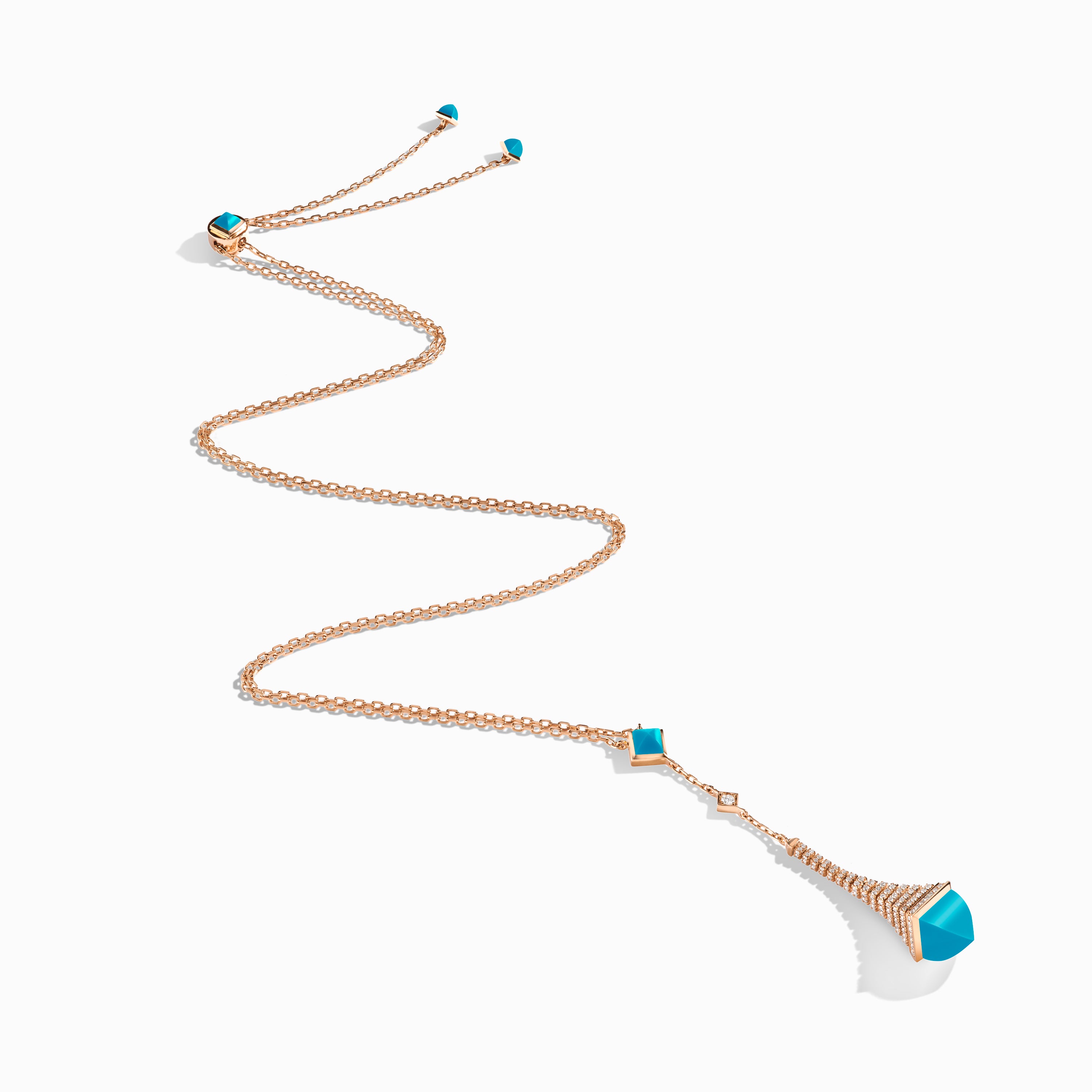 Cleo Rev Diamond Long Chain Drop Pendant Necklace — фото 19