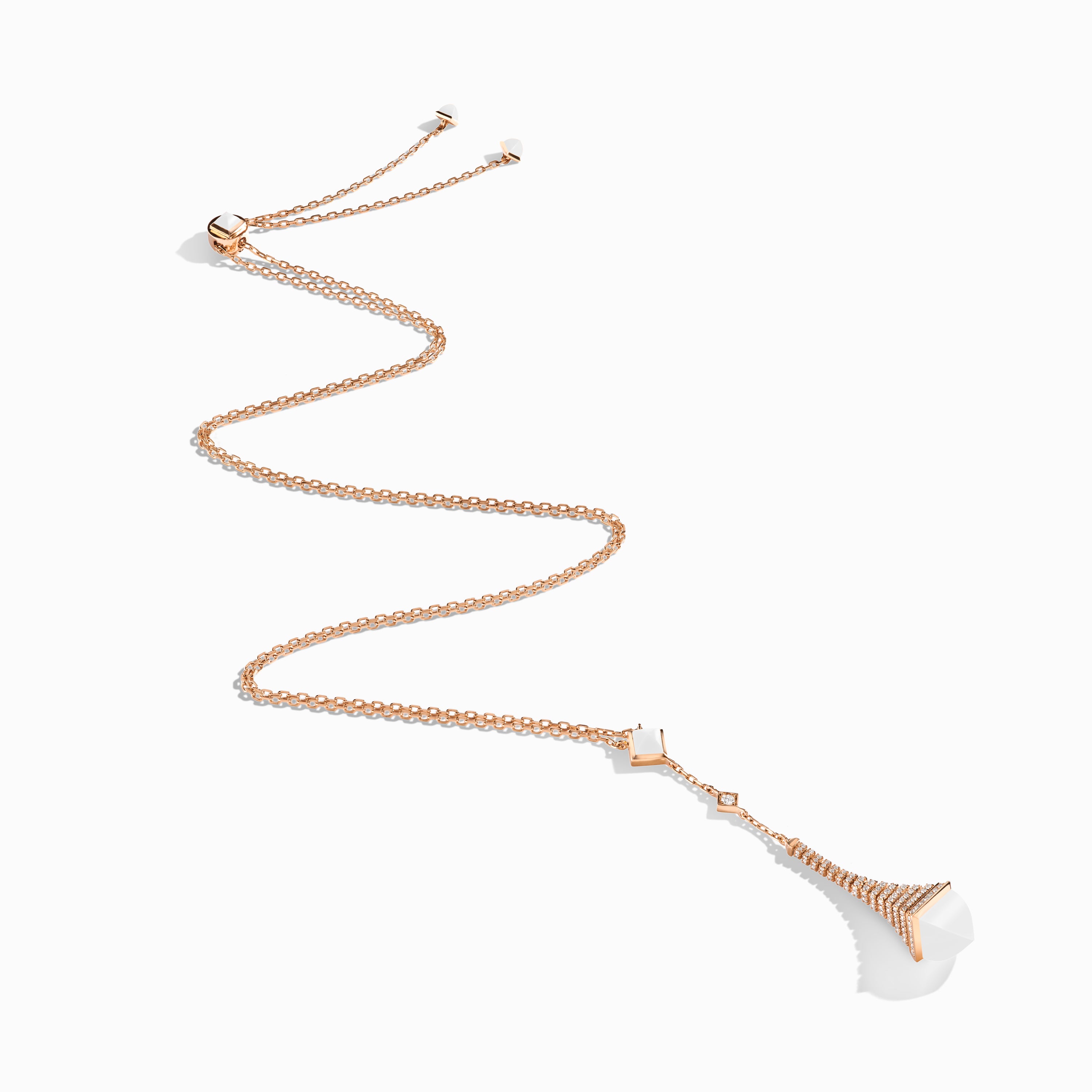 Cleo Rev Diamond Long Chain Drop Pendant Necklace — фото 21