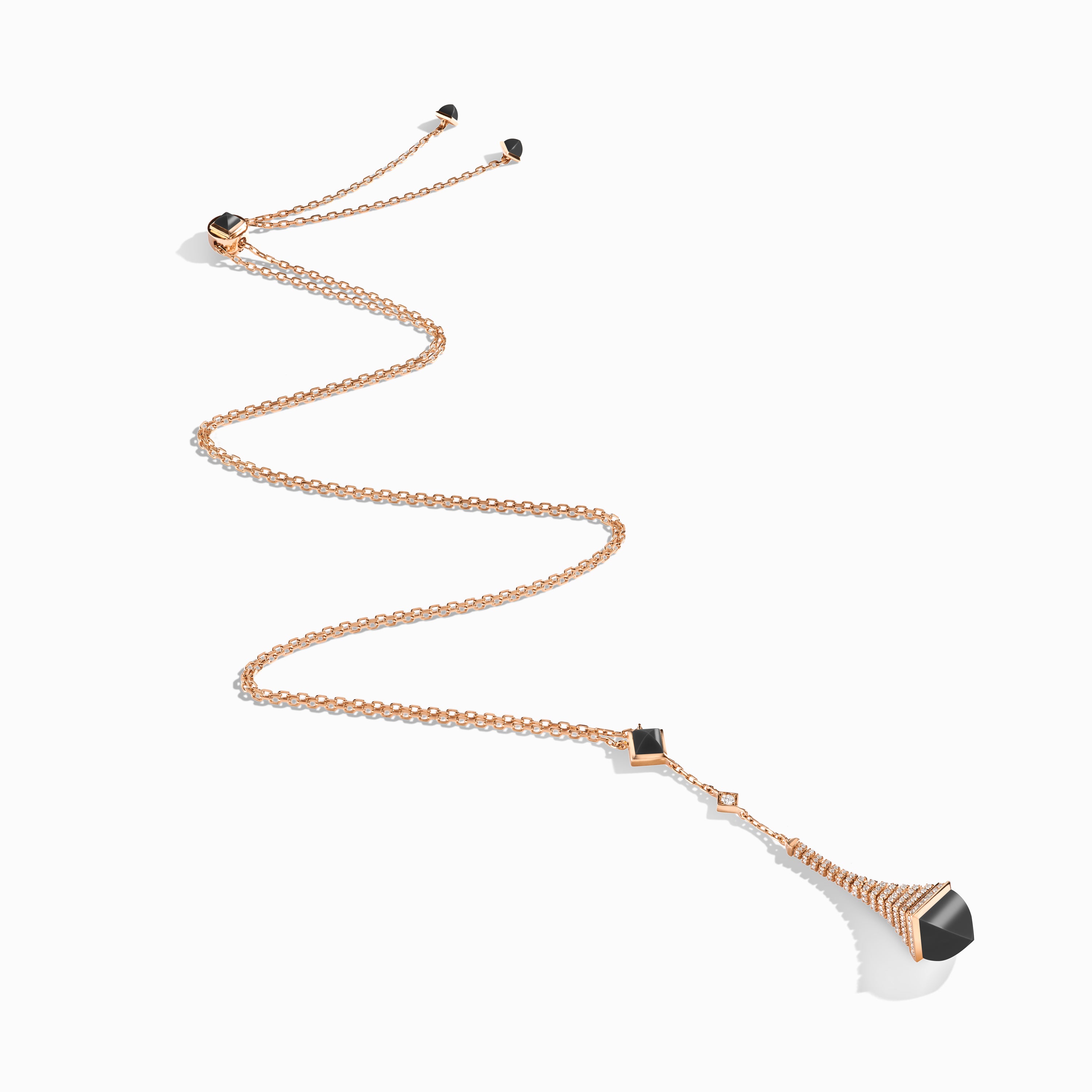 Cleo Rev Diamond Long Chain Drop Pendant Necklace — фото 5