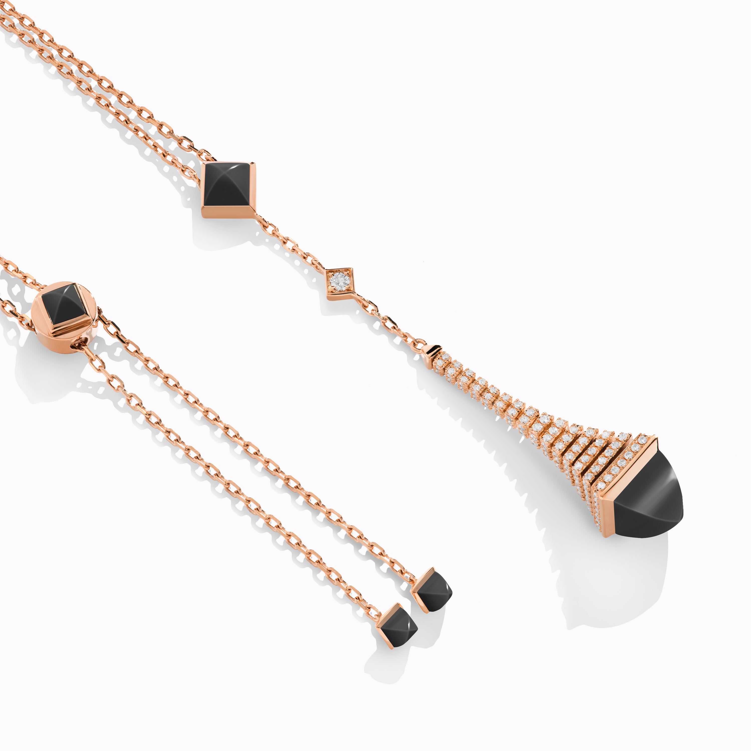 Cleo Rev Diamond Long Chain Drop Pendant Necklace — фото 6