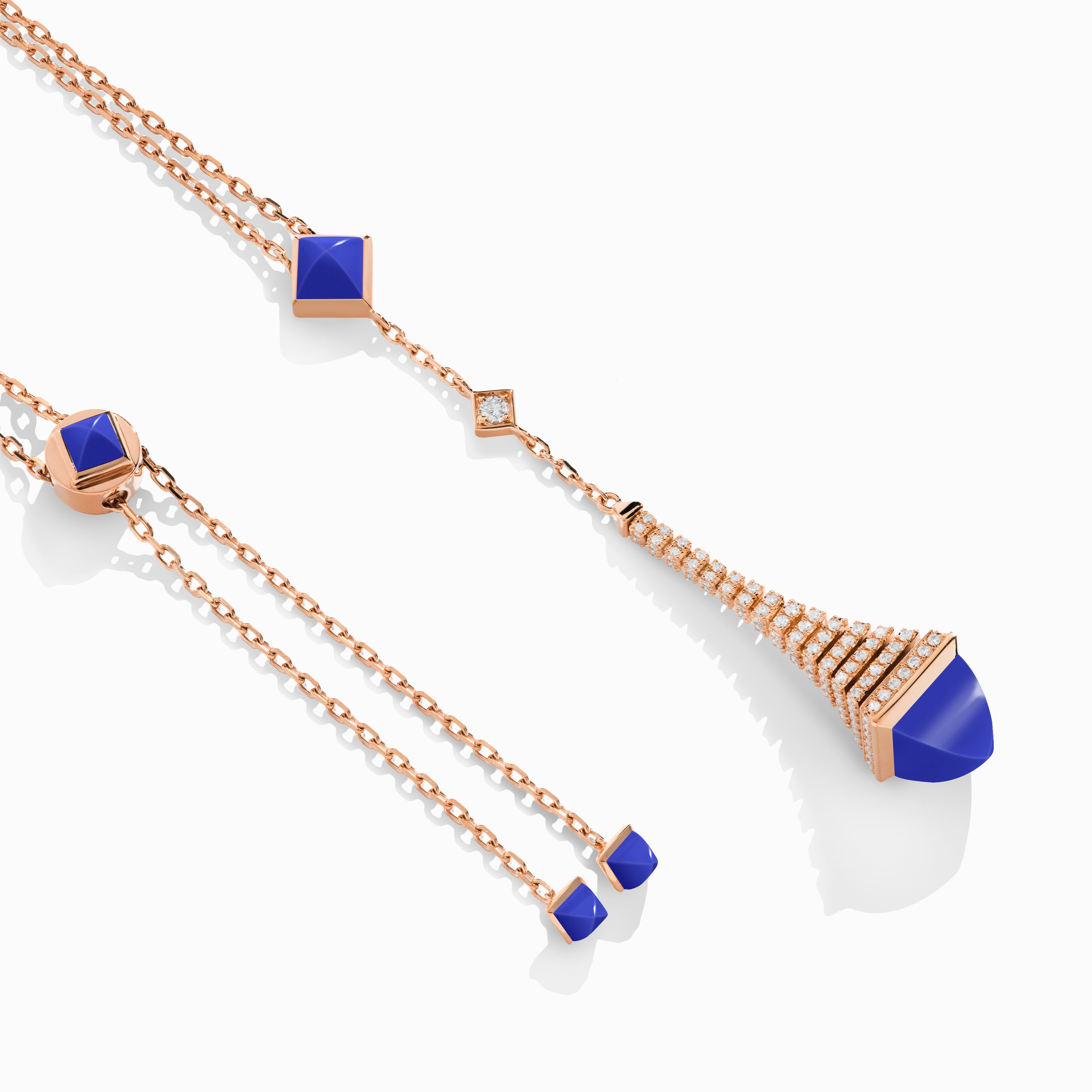 Cleo Rev Diamond Long Chain Drop Pendant Necklace — фото 8