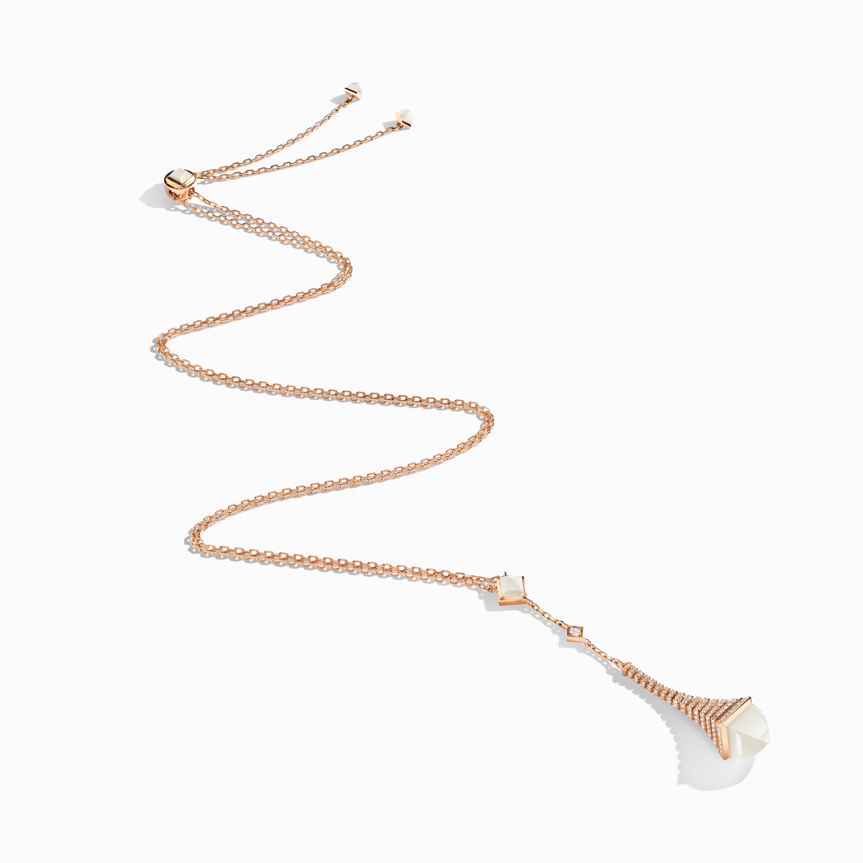 Cleo Rev Diamond Long Chain Drop Pendant Necklace — фото 9
