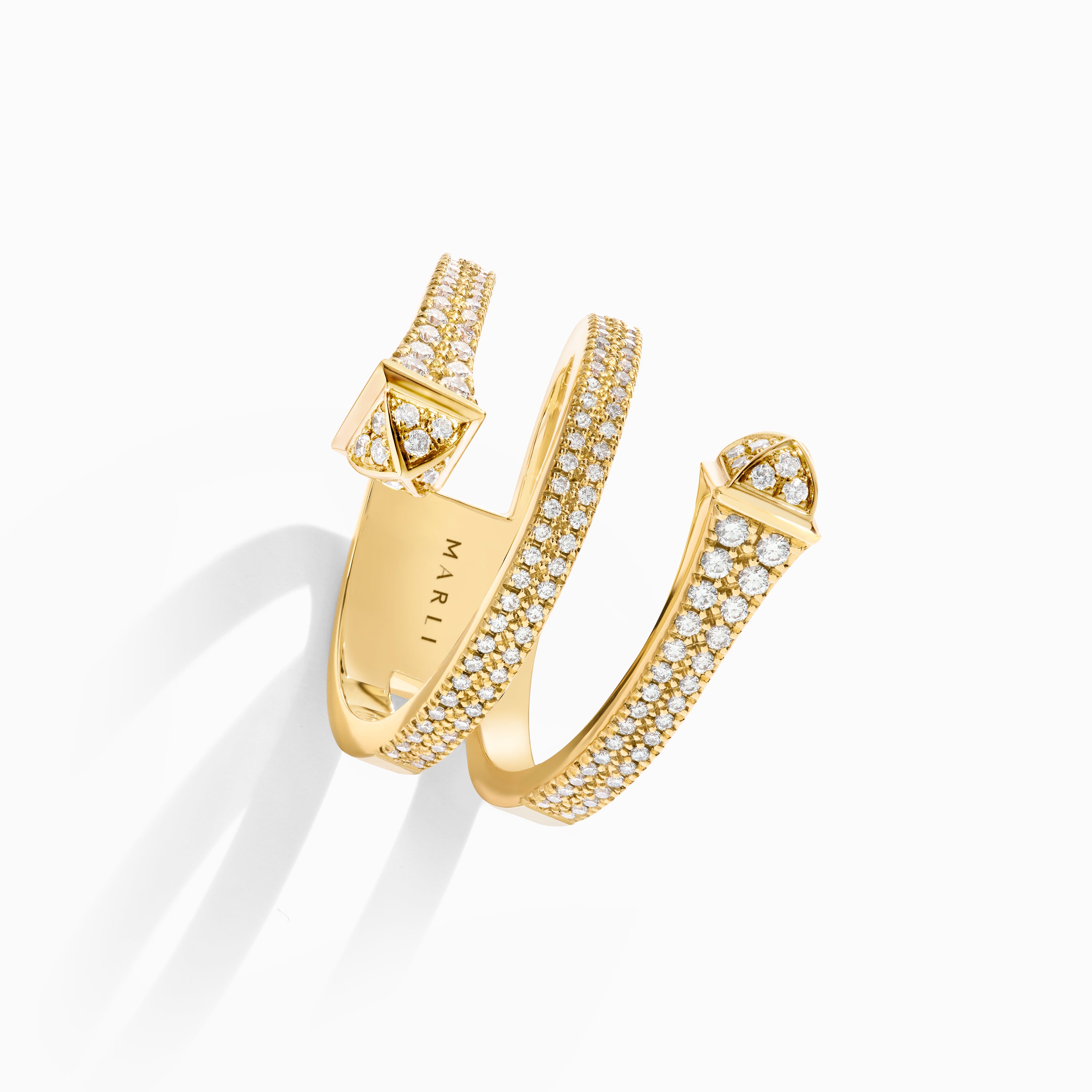 Cleo Full Diamond Twist Ring — фото 3